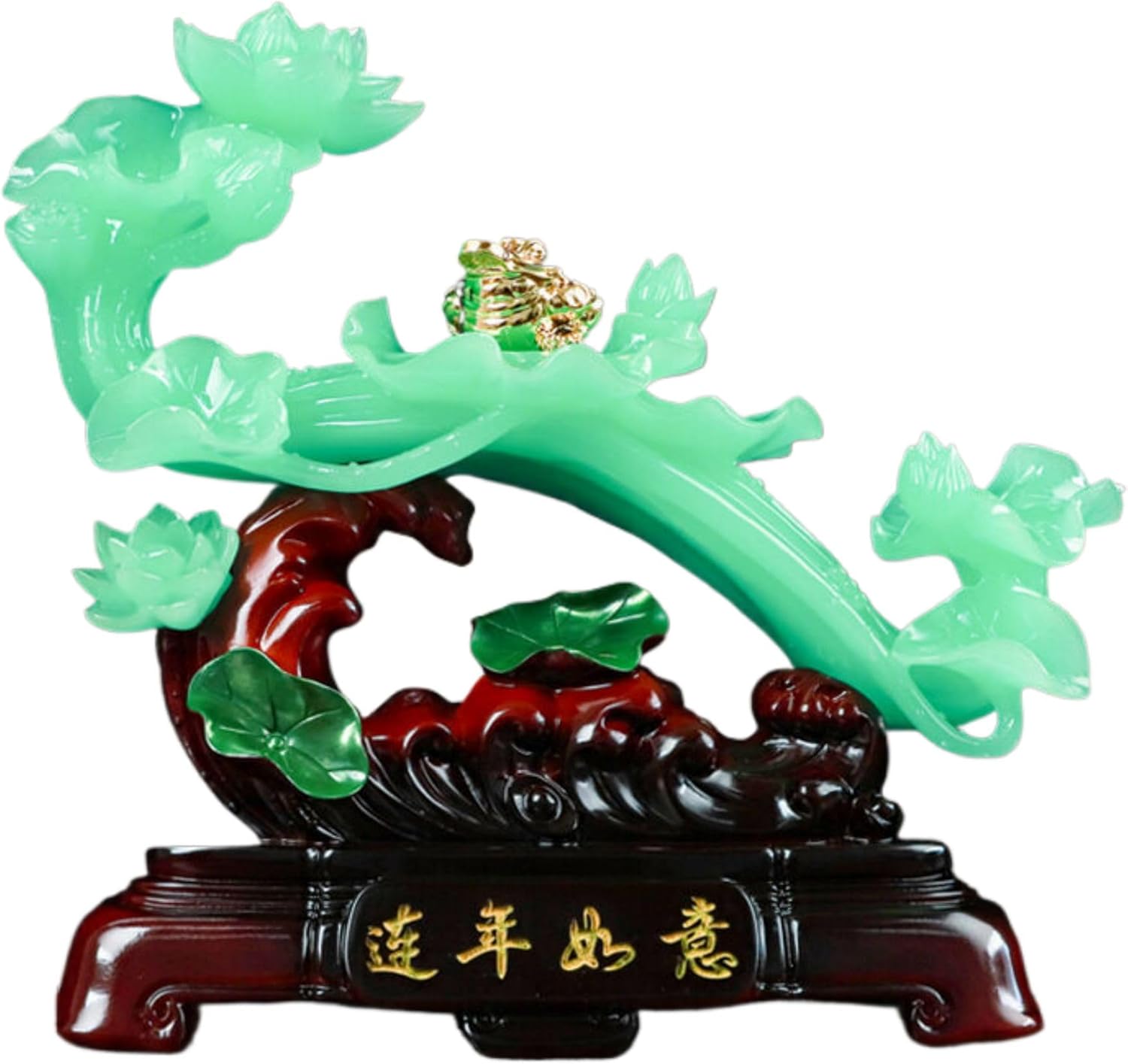 Chinese Feng Shui Resin Wealth Prosperity Statue - 375x13x36cm