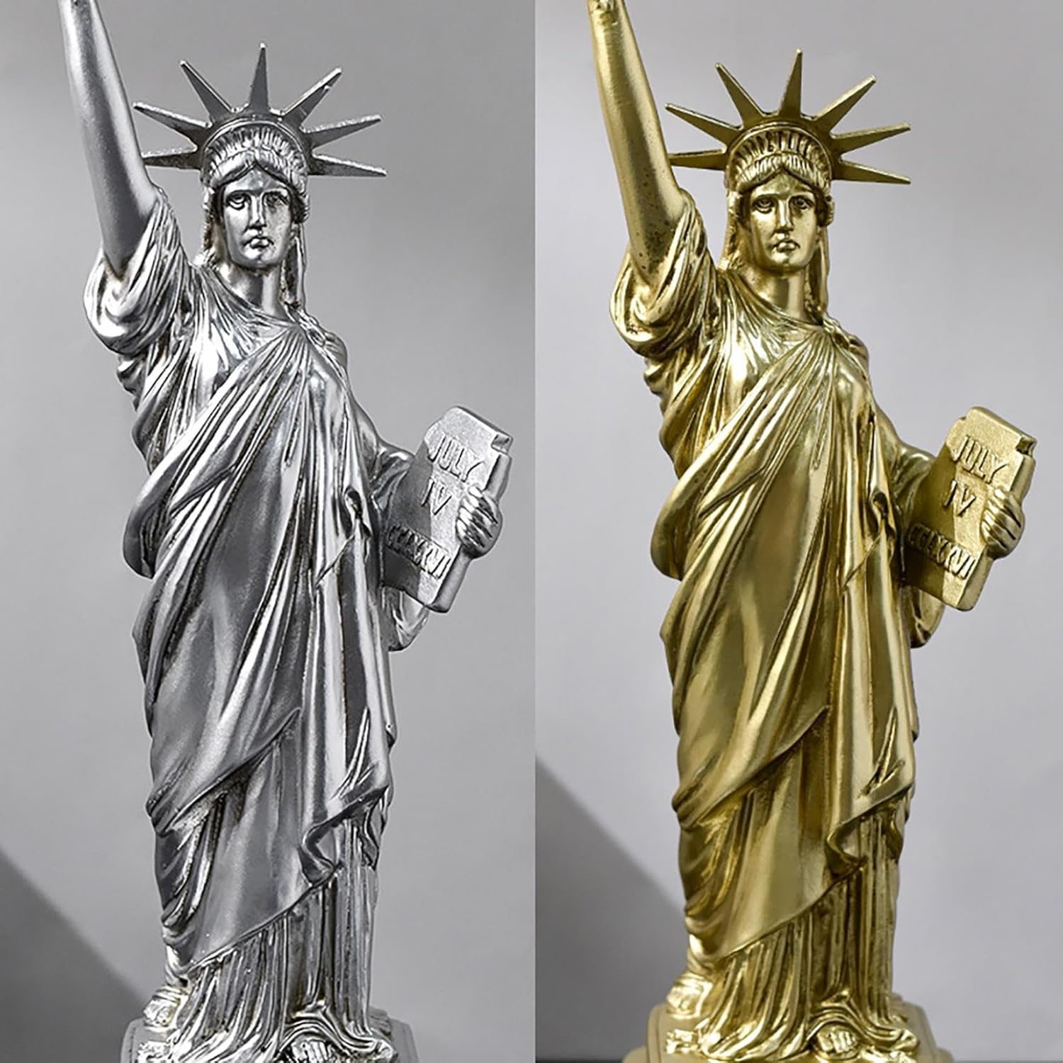 Elegant Gold Statue of Freedom Women God Desktop Ornament