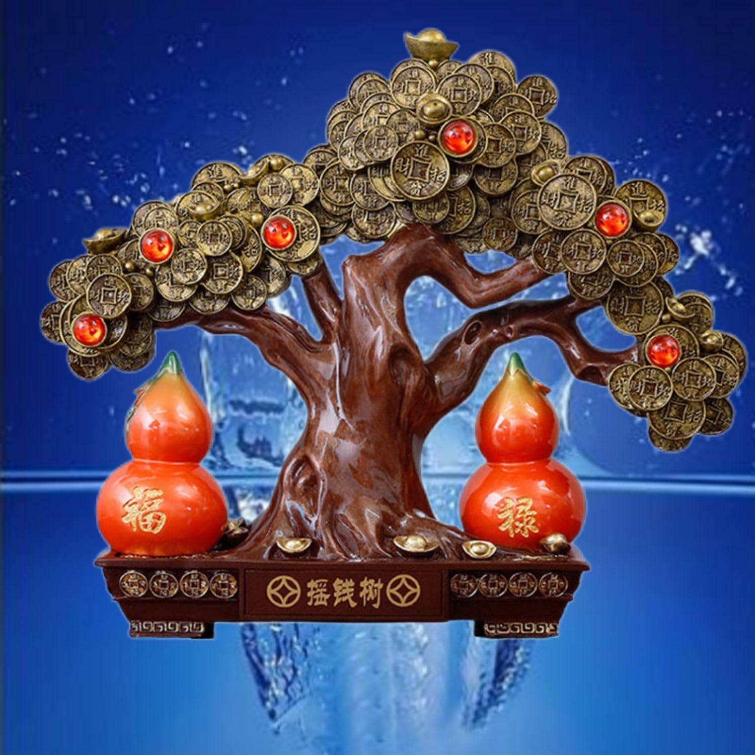 Feng Shui Wealth Tree Resin Statue - Home Decoration