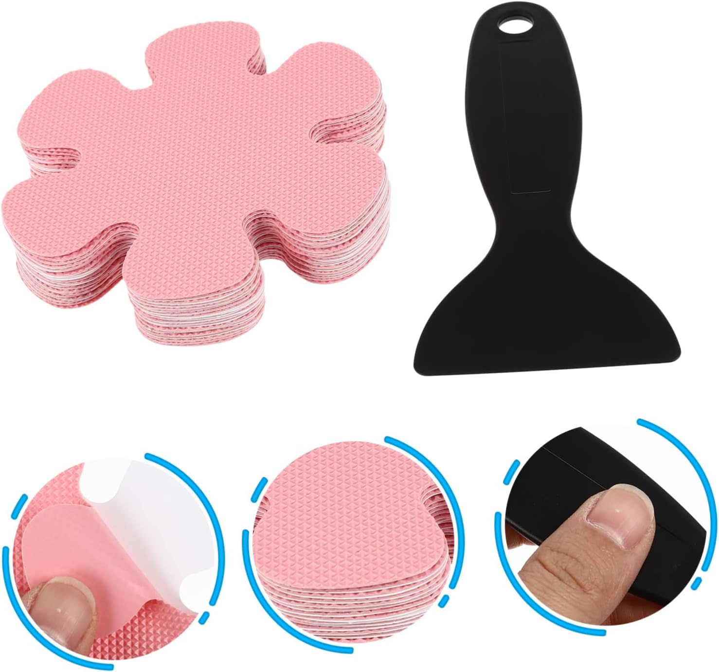 Ciieeo Non-Slip Bathtub Stickers 1 Set Anti-Skid Adhesive