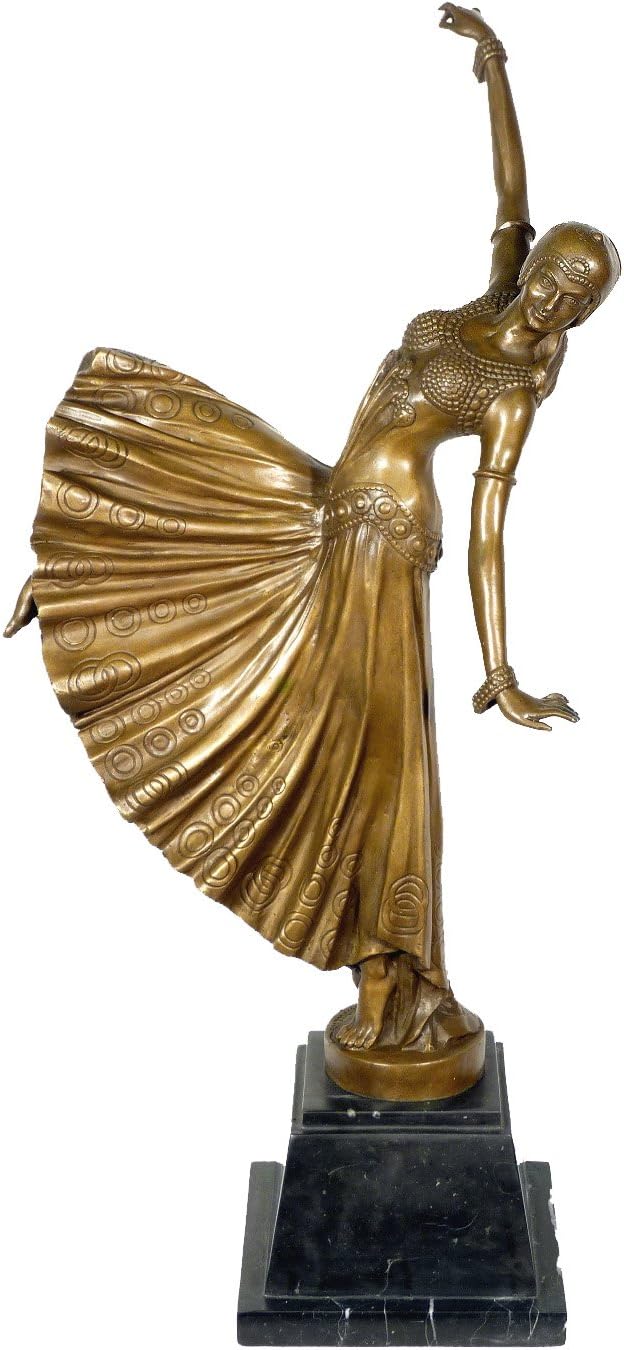 Kunst Ambiente Chorus Girl Bronze Sculpture - Signed
