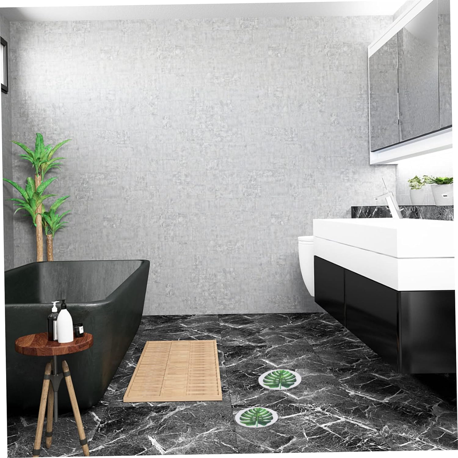 Leaf Shaped Non-Slip Bathtub Decals Stickers
