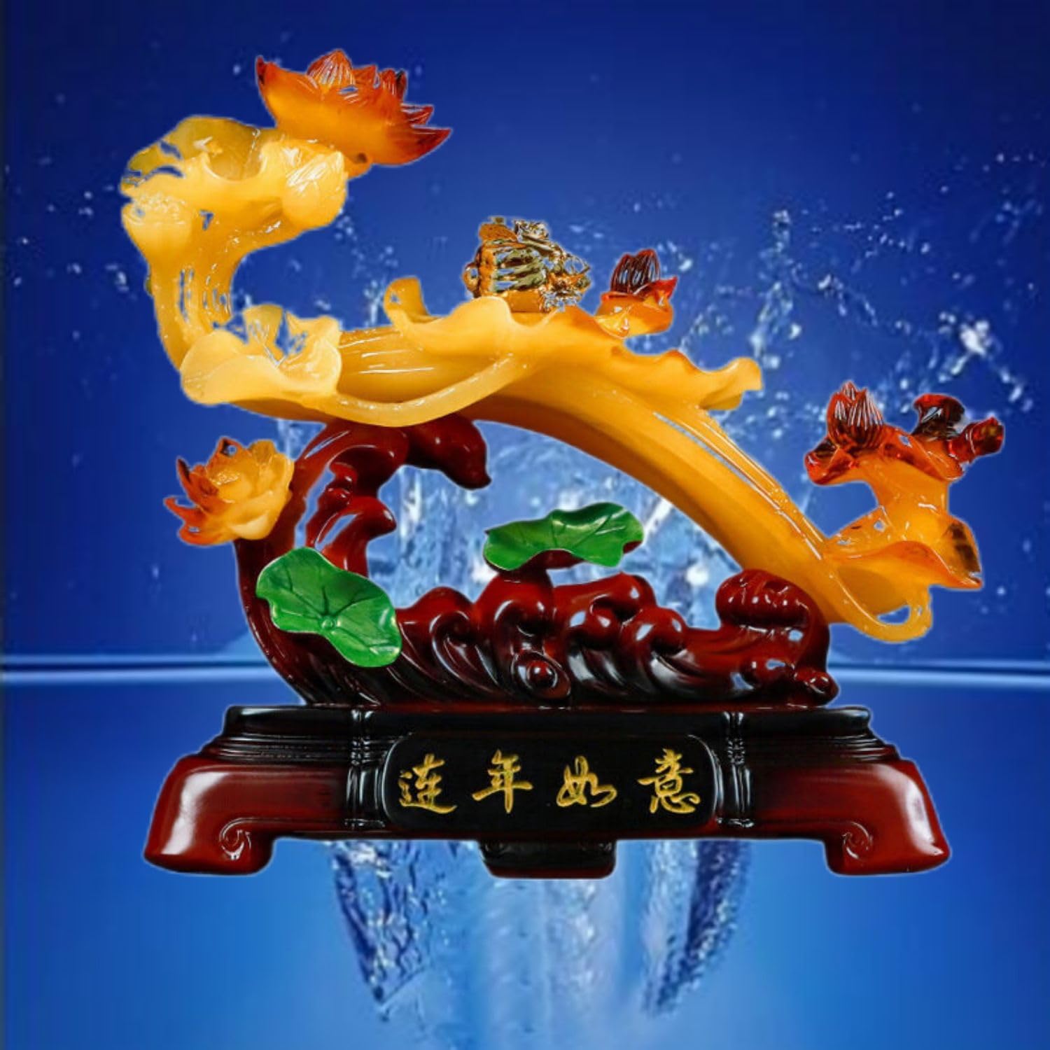 Handcrafted Resin Wealth Statue with Feng Shui Meaning