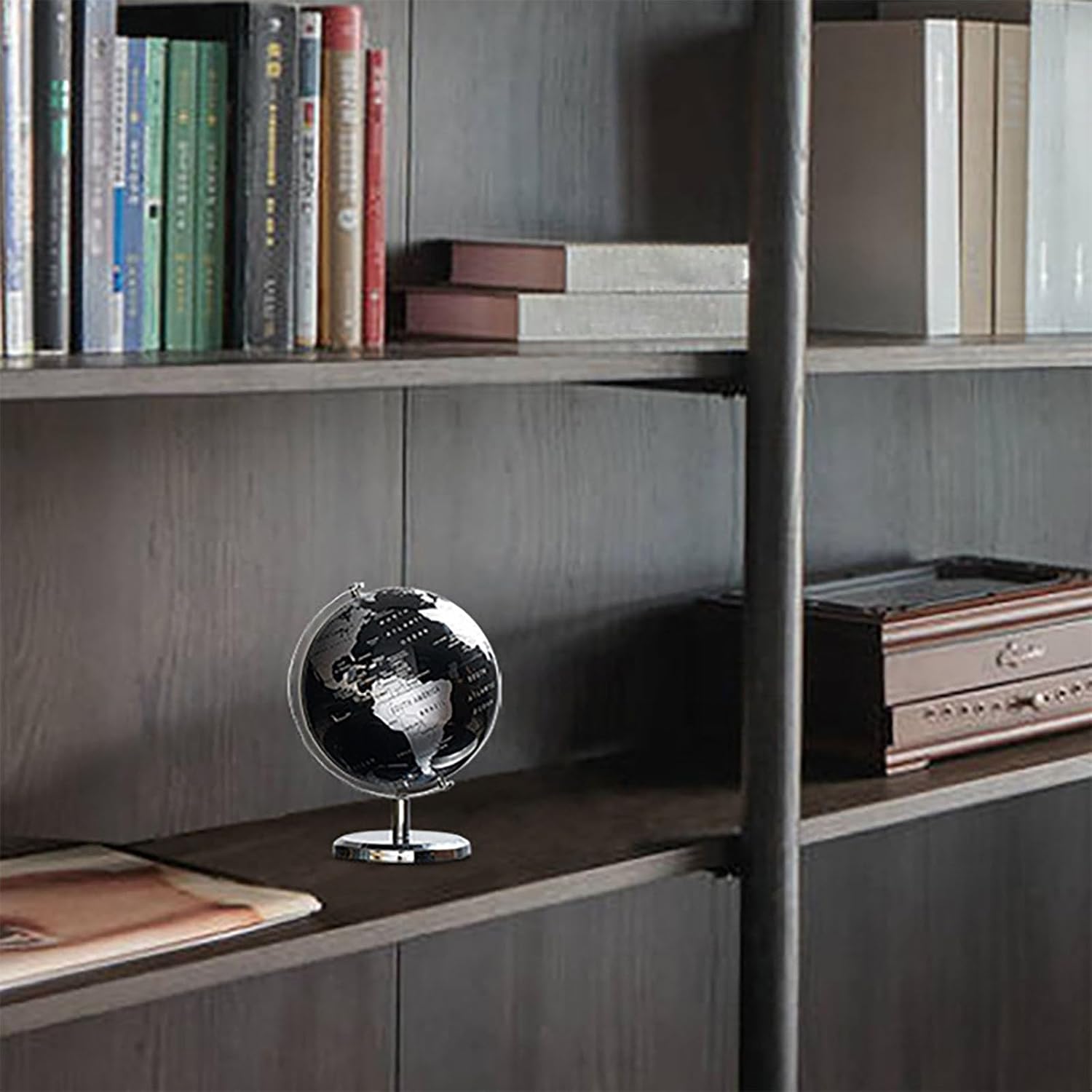 360 Rotating Globe Sculpture - Home Decor Coffee Table Decor