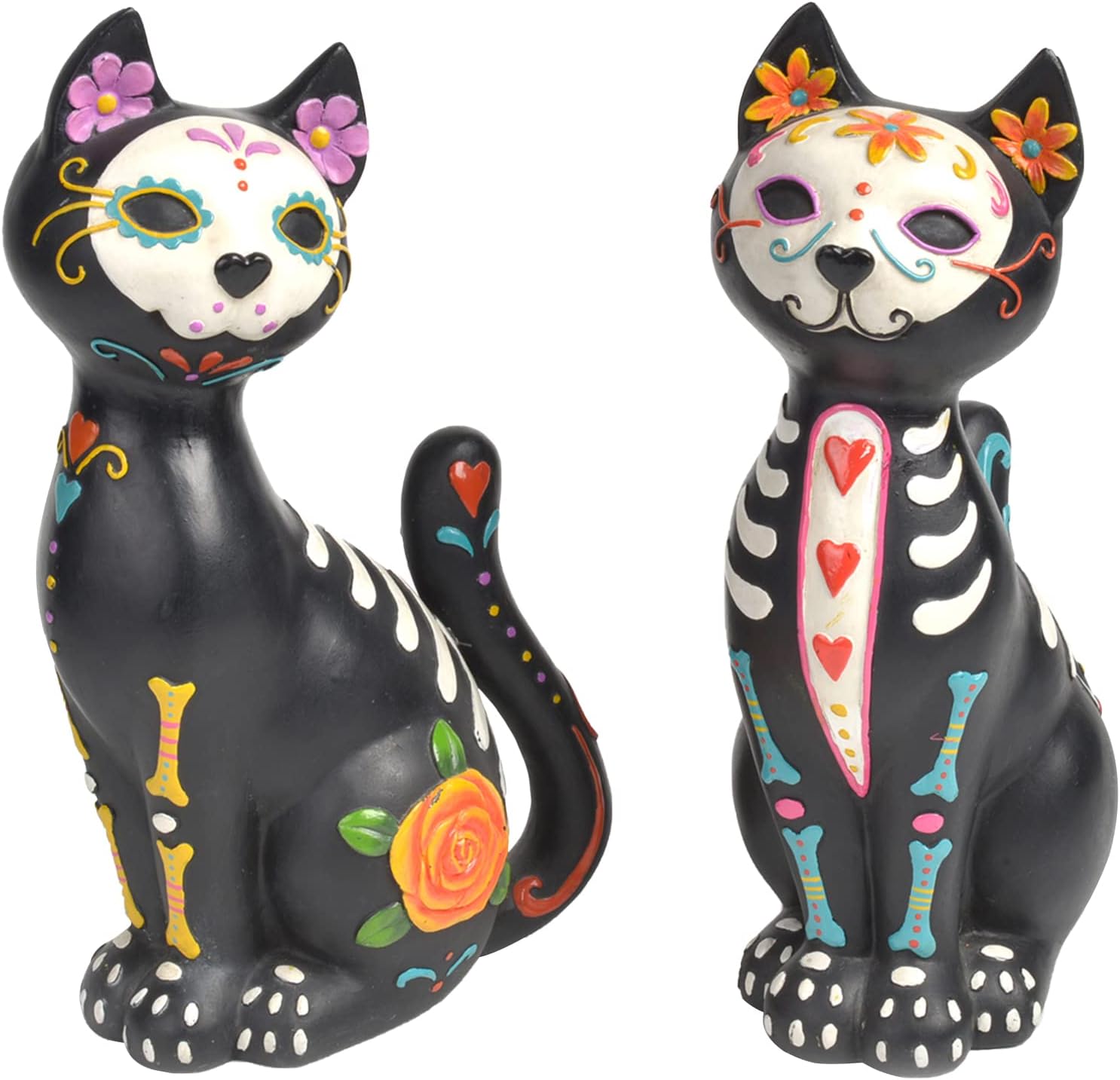 Newman House Studio Sugar Skull Figurine Set of 2