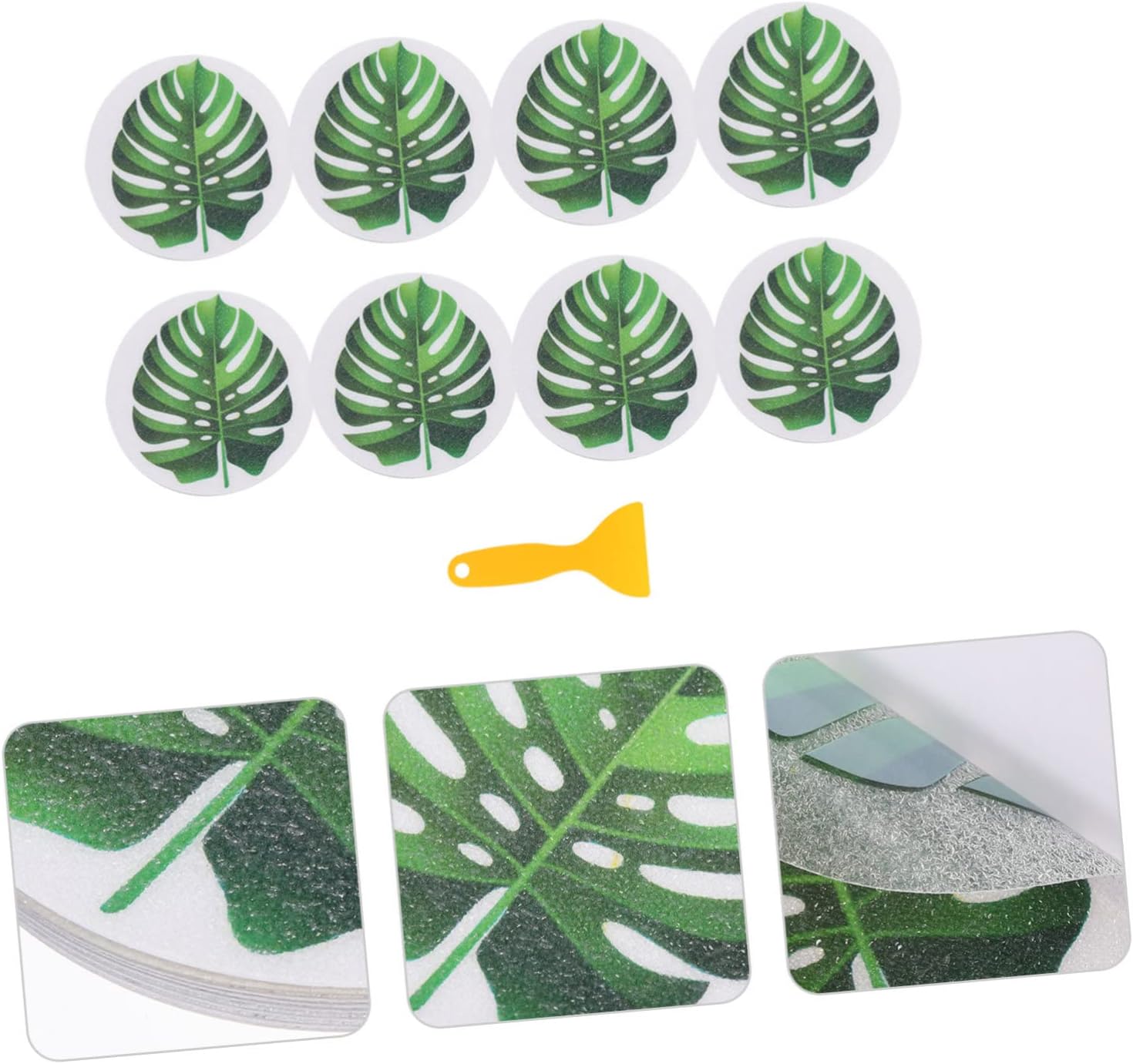 PRETYZOOM Leaf Shape Anti Slip Bath Decals