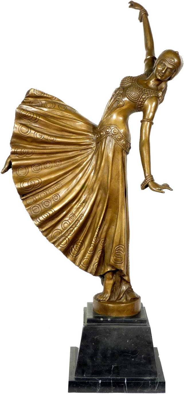 Kunst Ambiente Chorus Girl Bronze Sculpture - Signed