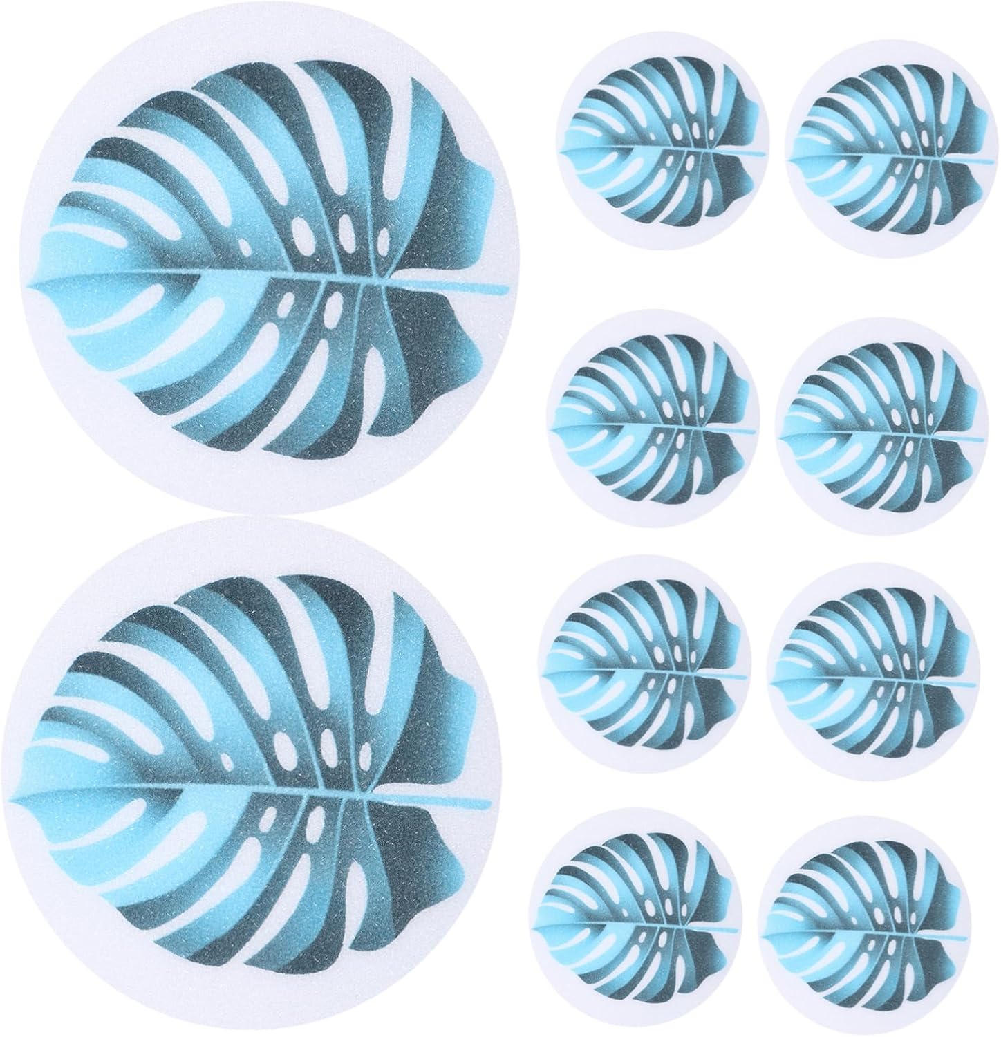 VOSAREA Leaf Shape Non-Slip Bath Decals