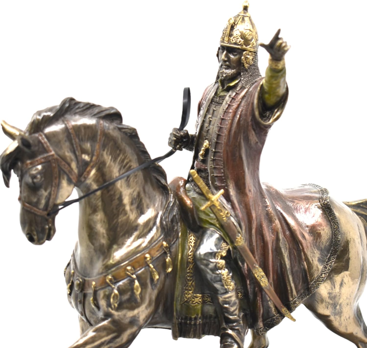 Generic Fatih Sultan Mehmet Bronze Statue - Ottoman History Decor