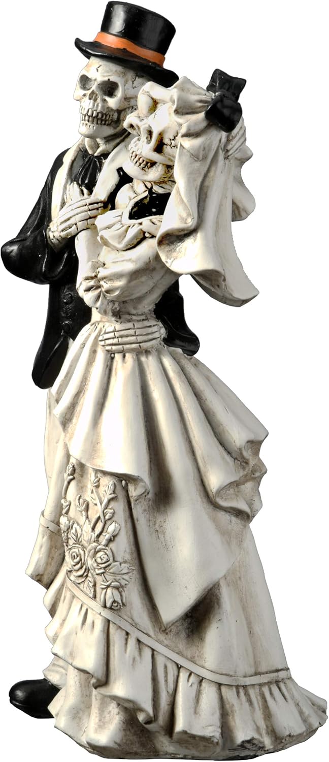 National Tree Company Skeleton Bride and Groom Decoration 11 Inch