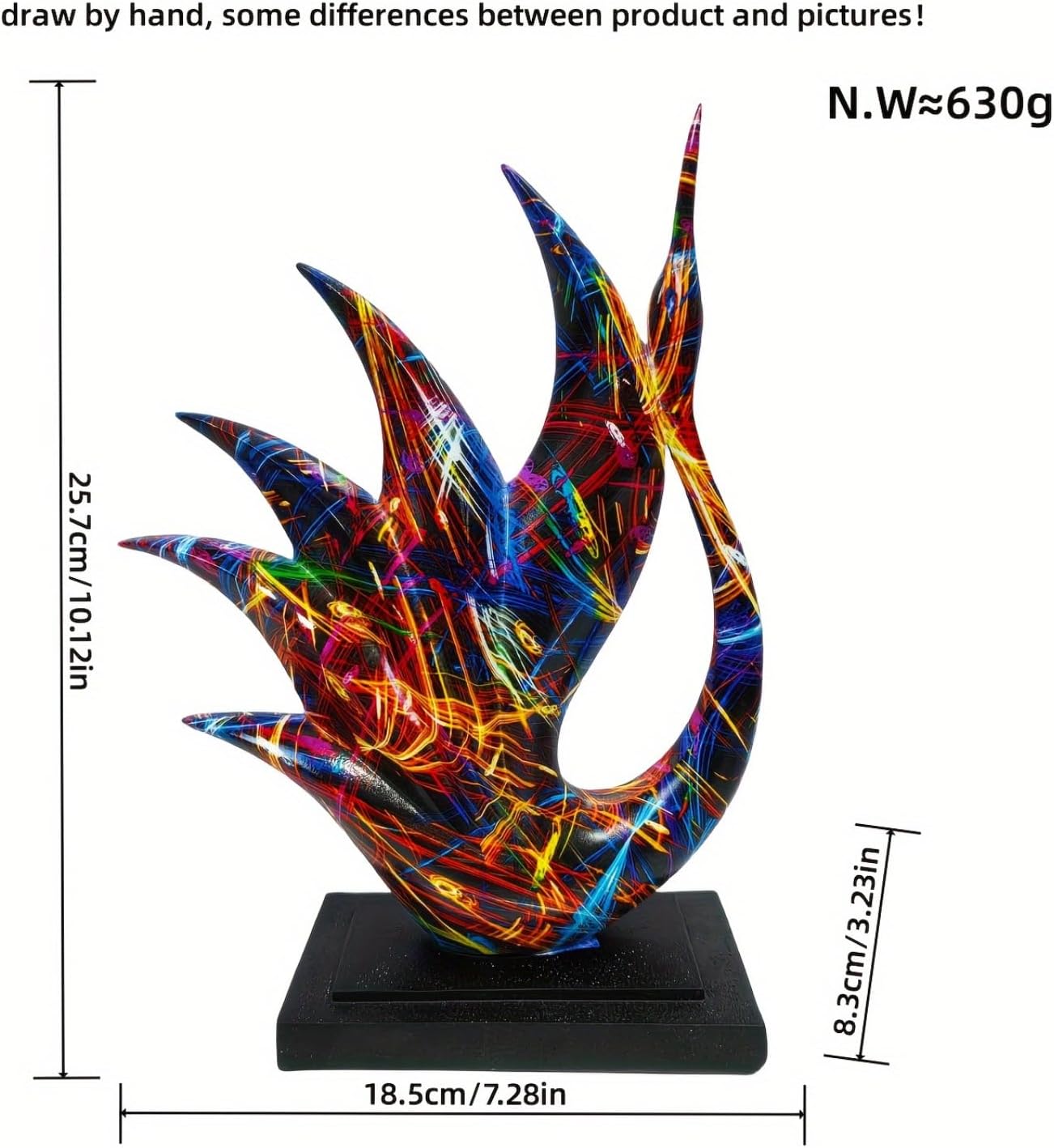 Yema Abstract Swan Figurine - Resin Art Decor