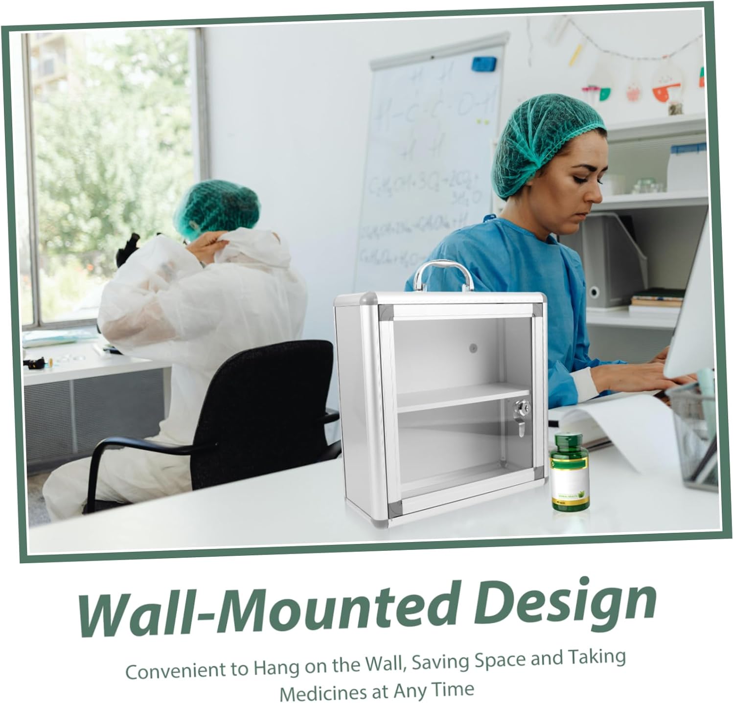 Amosfun Wall Medicine Cabinet Organizer with Multiple Compartments 1
