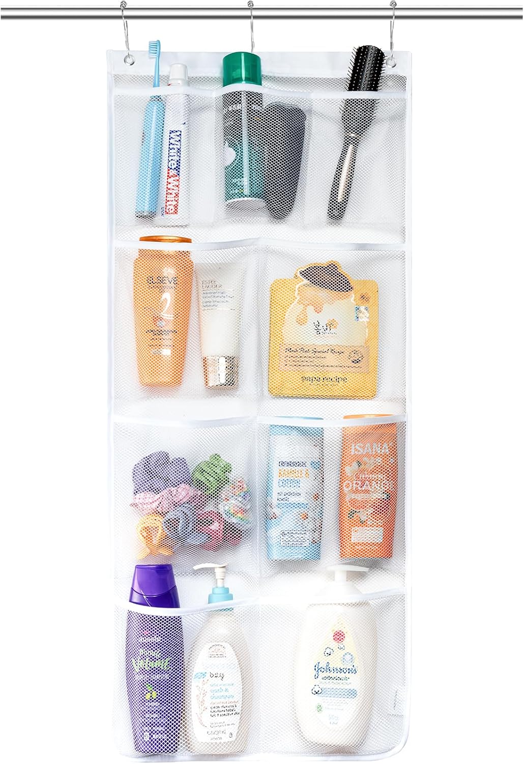 Lifewit Mesh Shower Caddy with 9 Pockets and Hooks 1