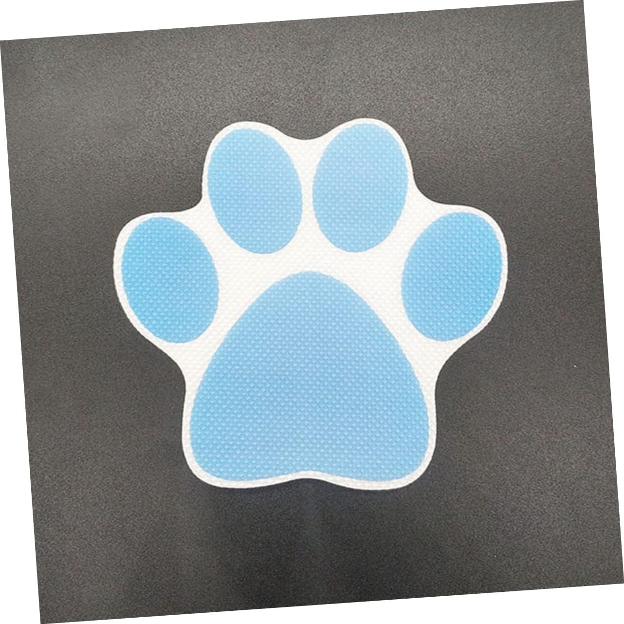 Ciieeo 4pcs Cartoon Dog Footprint Bath Decals