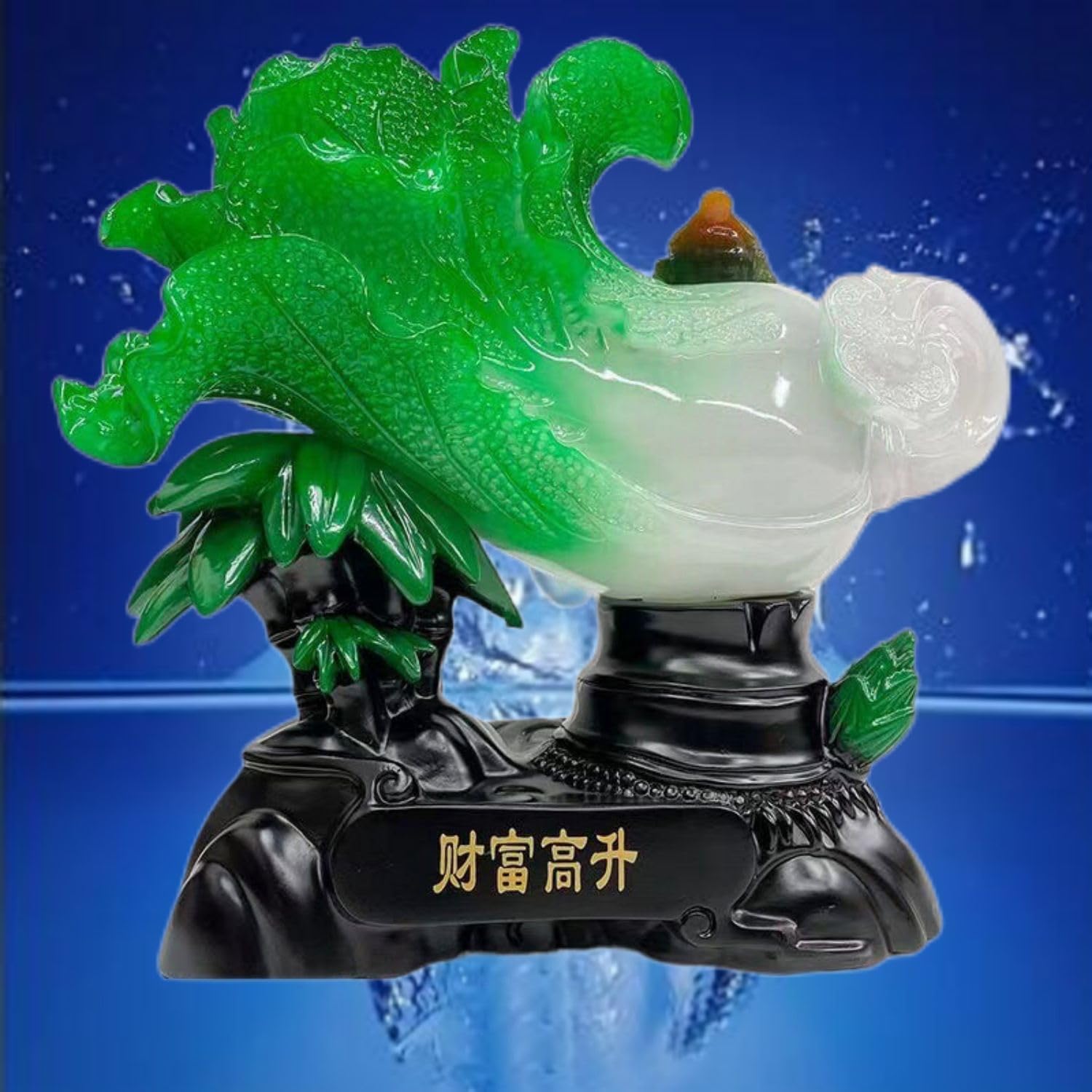Feng Shui Wealth Prosperity Jade Bao Cai Statue