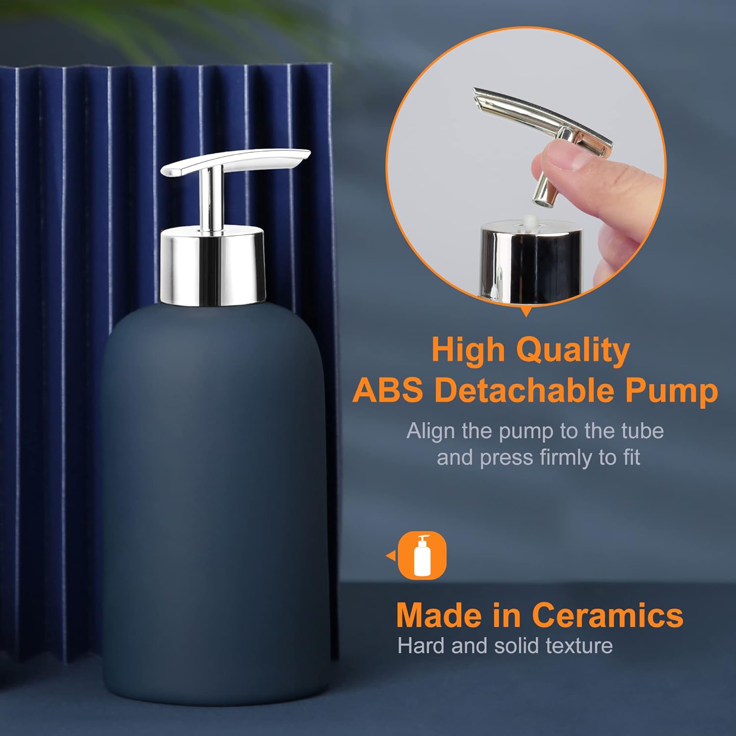 Hoomtaook 4-Piece Ceramic Bathroom Accessory Set 1
