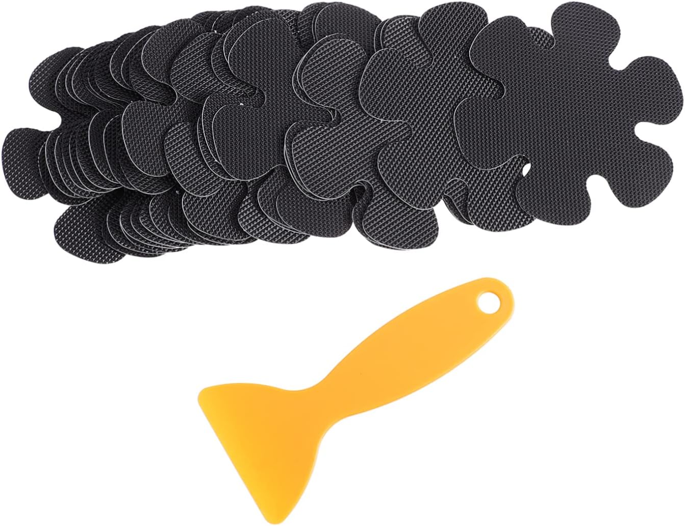 PRETYZOOM 20Pcs Flower Shaped Non-Slip Bath Stickers