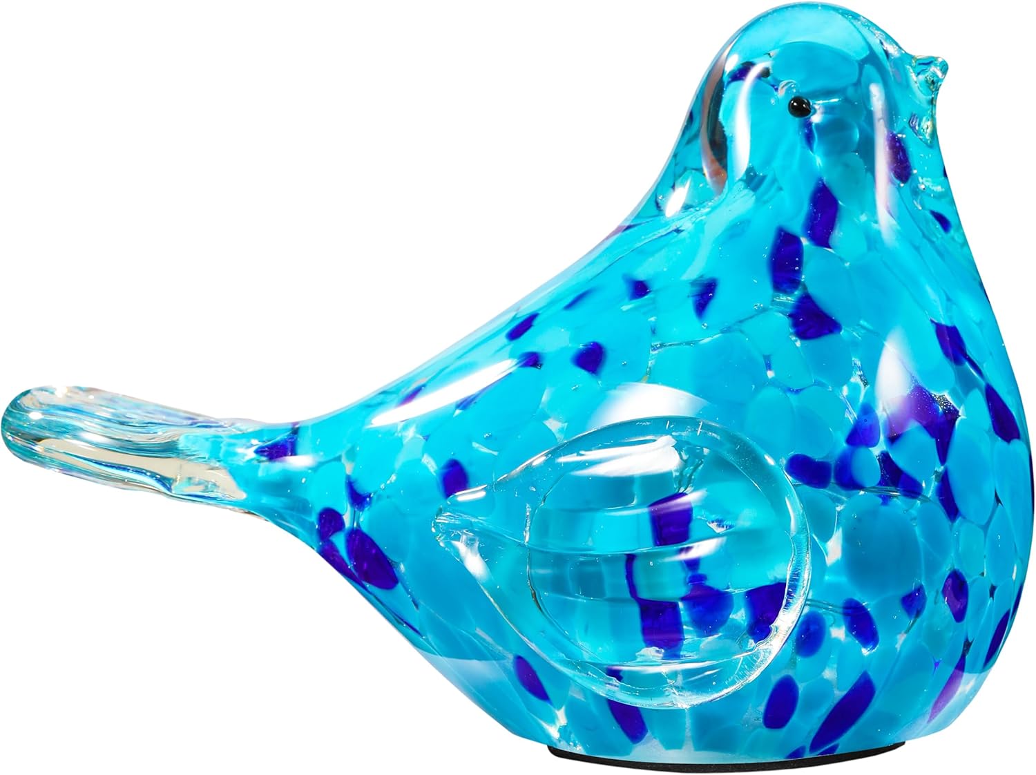Handmade Blue Glass Bird Figurine Home Decor