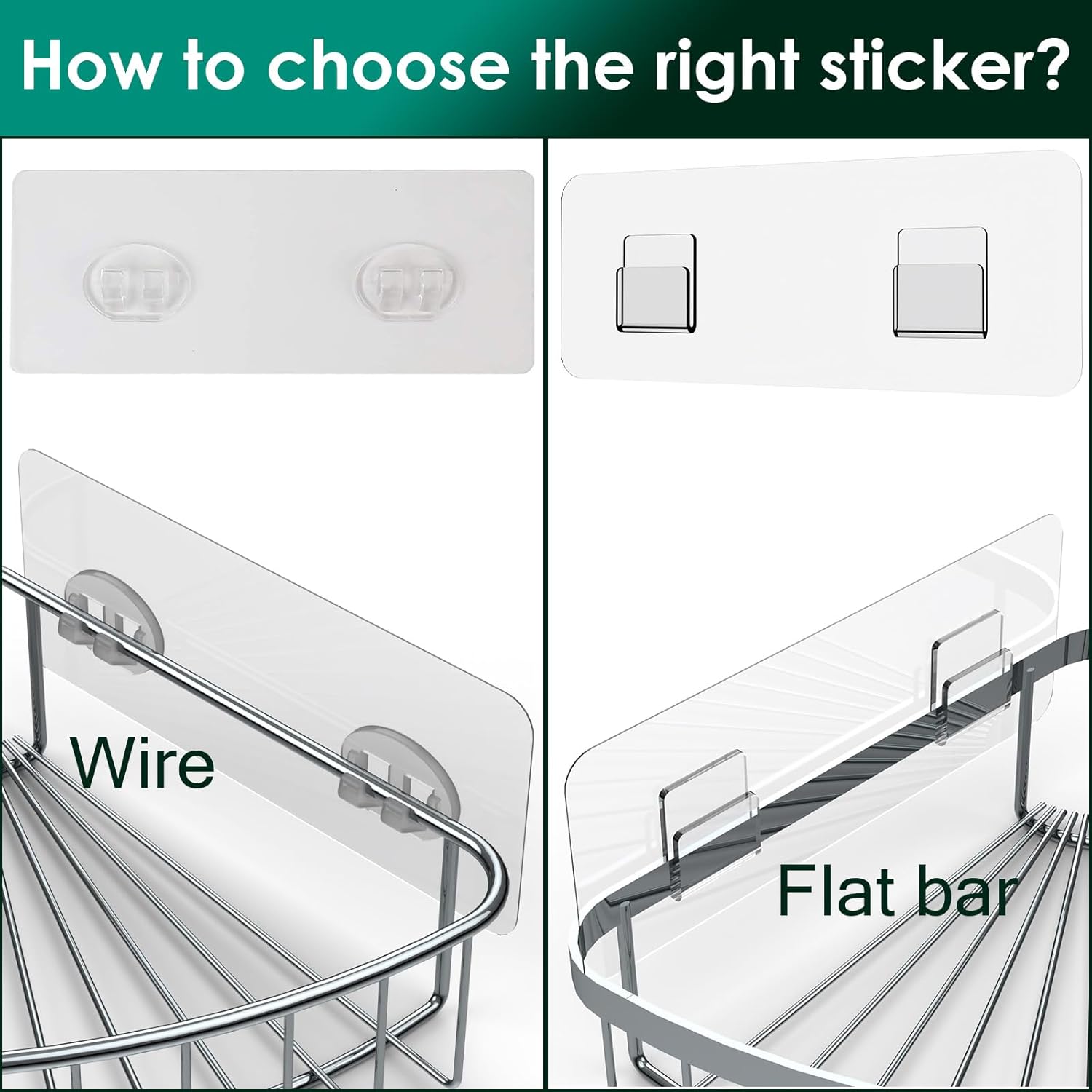 Jovware 14 Pack Shower Caddy Adhesive Replacement 1