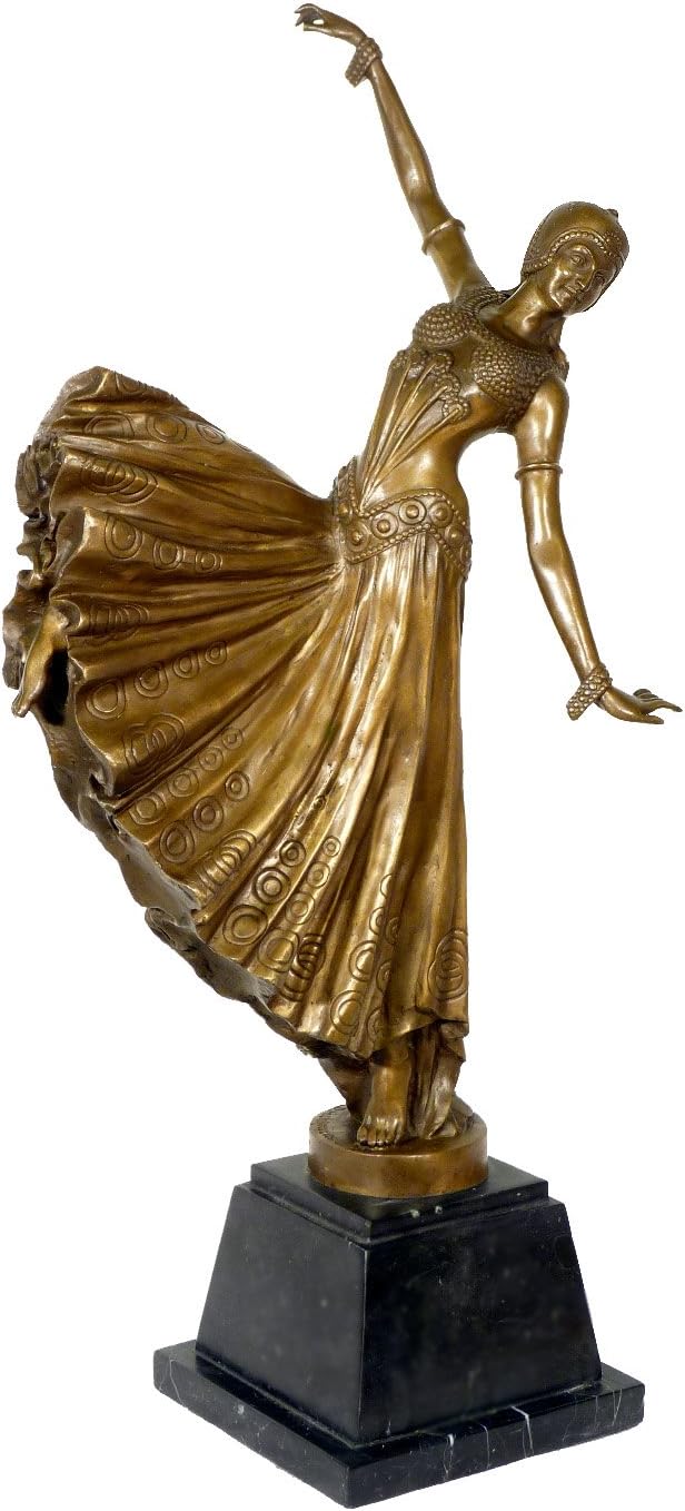 Kunst Ambiente Chorus Girl Bronze Sculpture - Signed