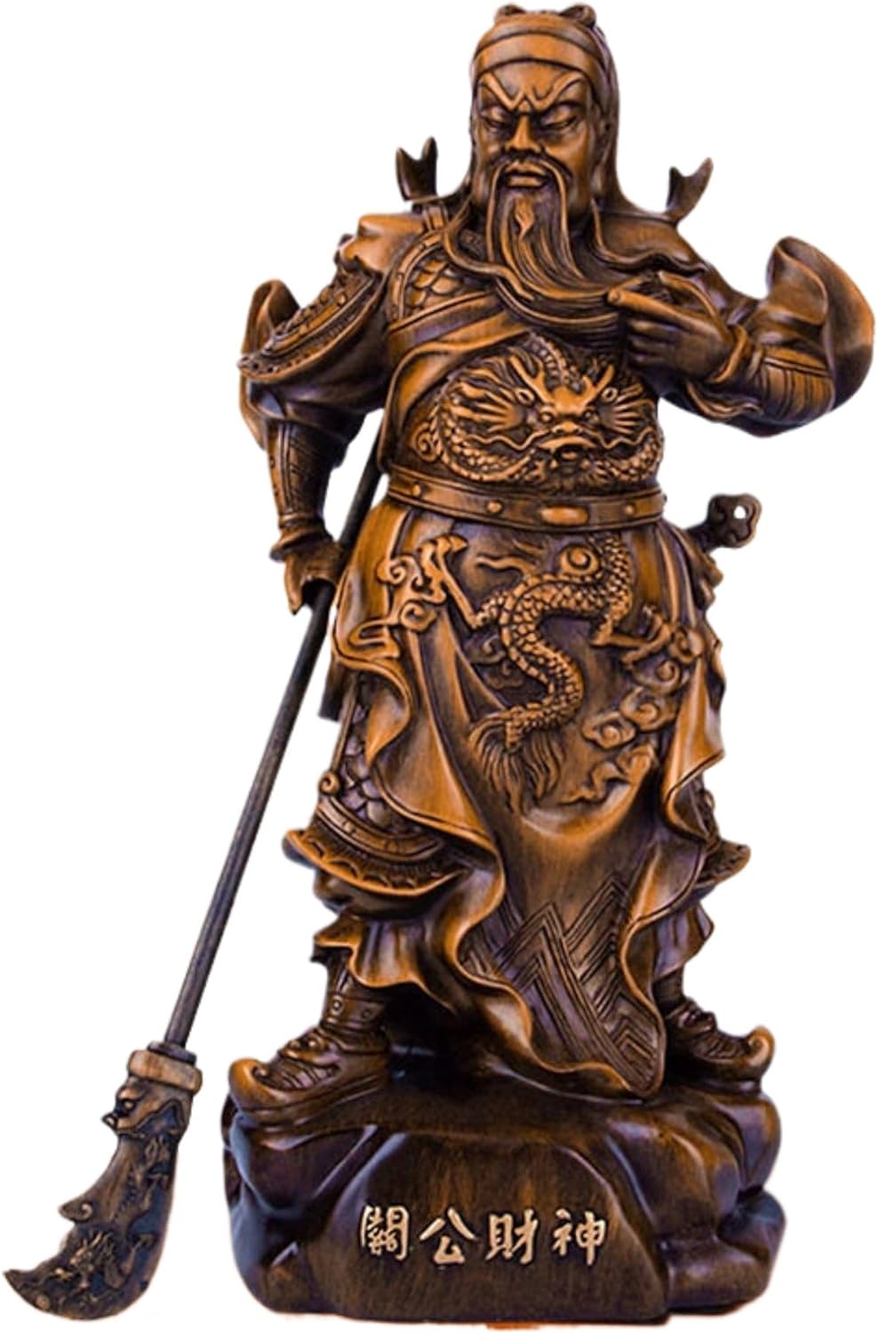 Chinese Feng Shui Resin Statue of Guan Yu Wealth God