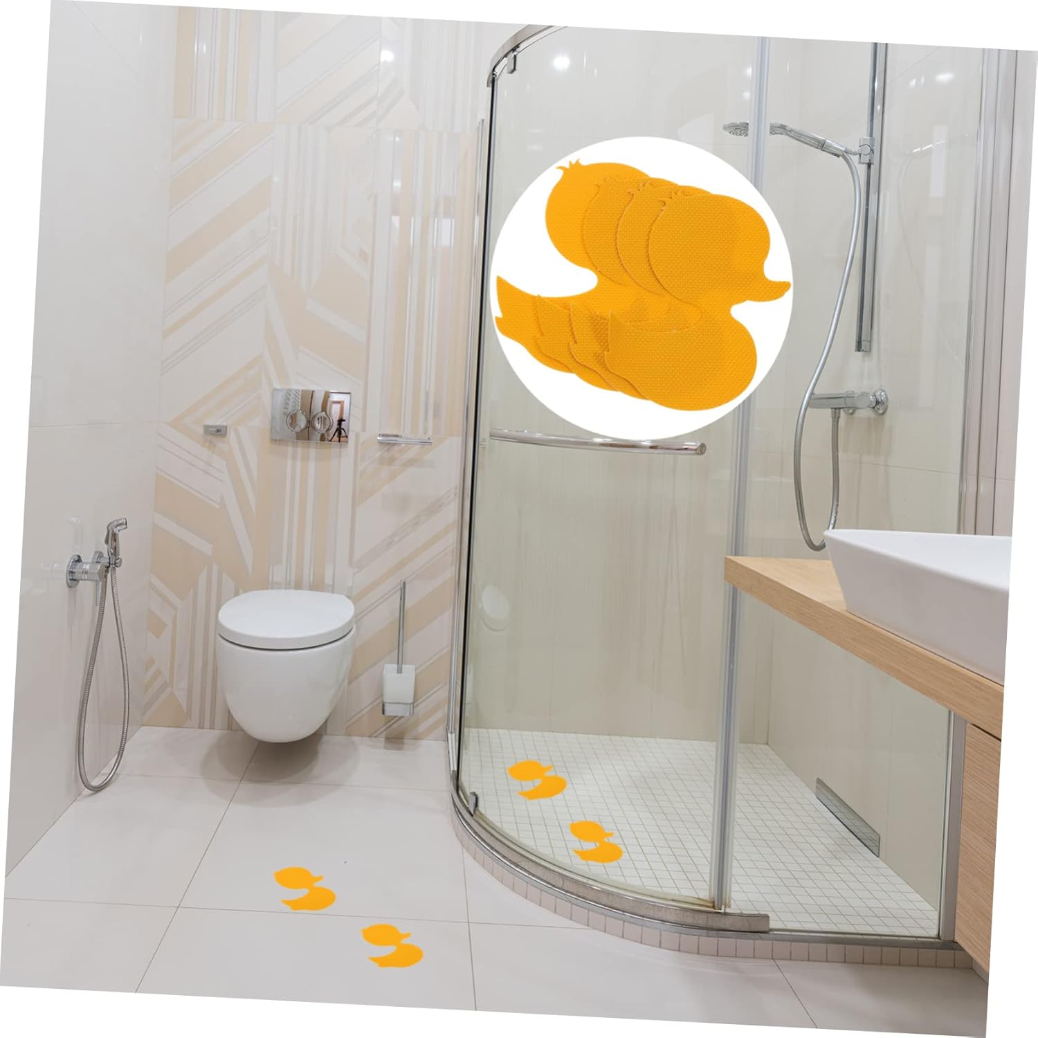 ABOOFAN 12pcs Non Slip Duck Bath Stickers