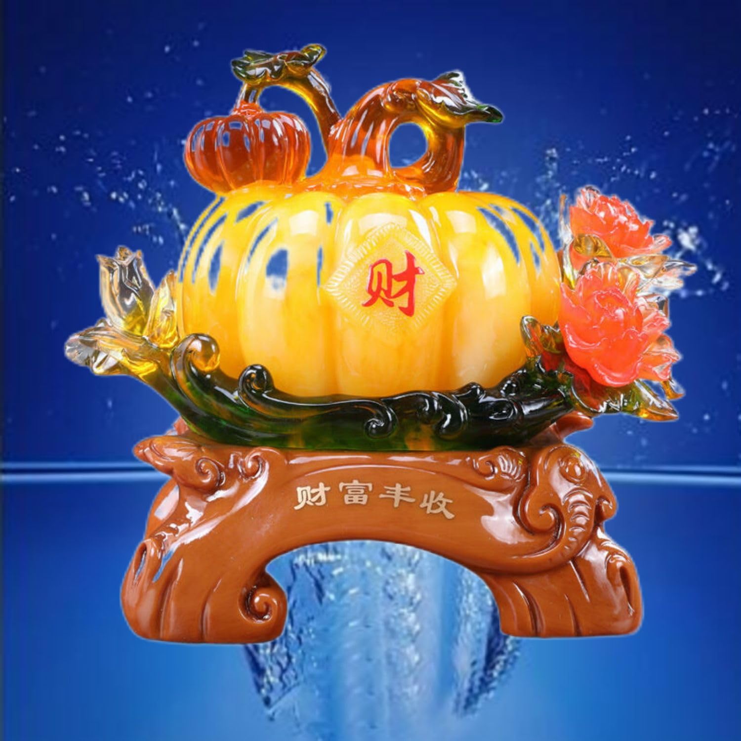 Resin Wealth Prosperity Sculpture for Home and Office