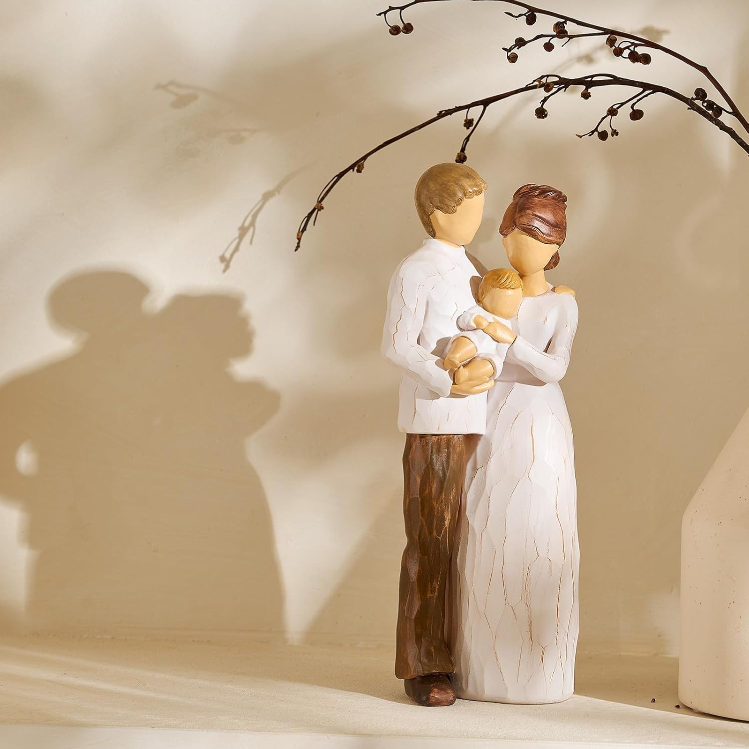 NAN ZAI NAN FANG Family of 3 Figurines for New Parents