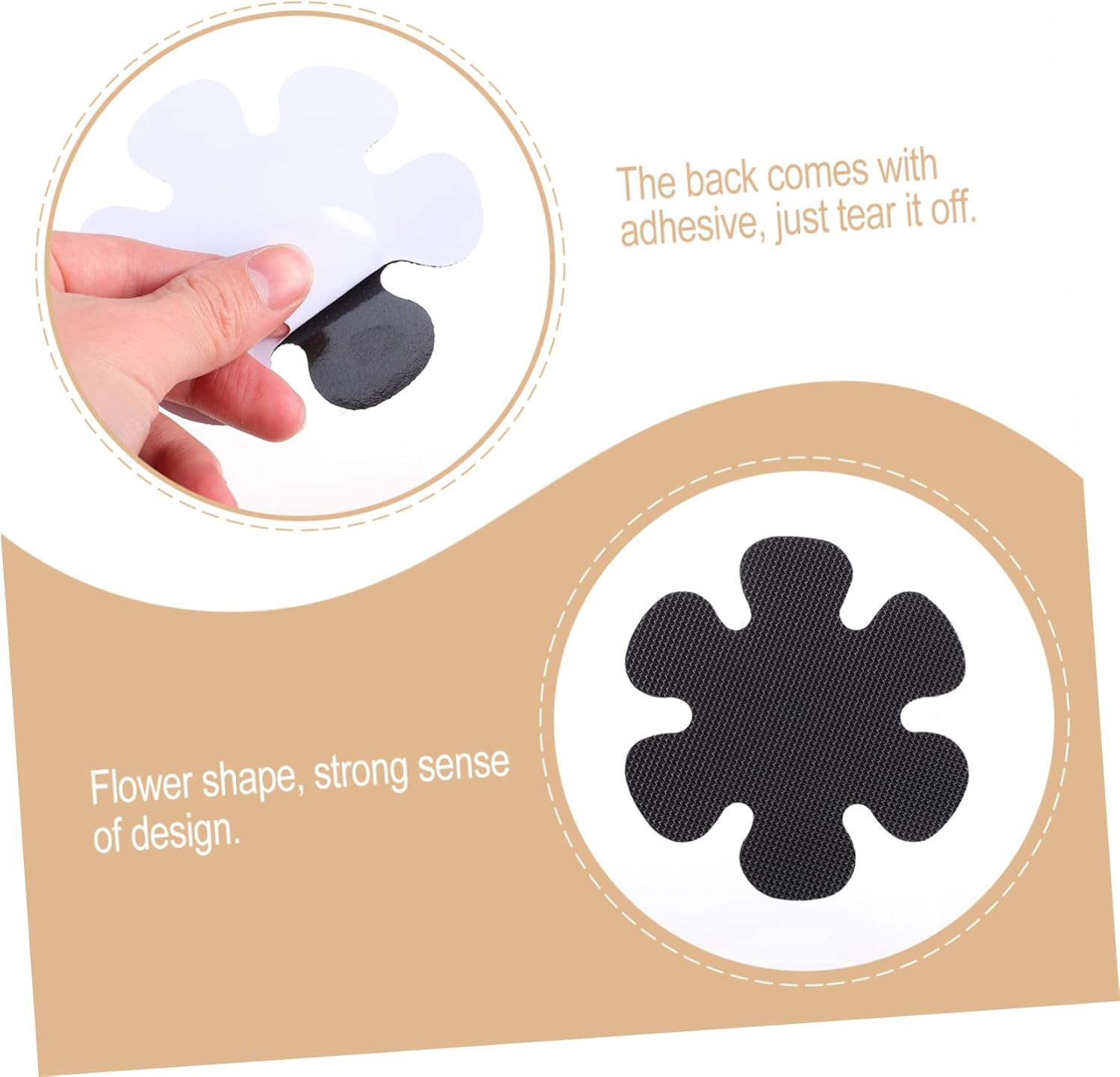 BRIGHTFUFU Bath Tub Non Slip Decals PEA Material