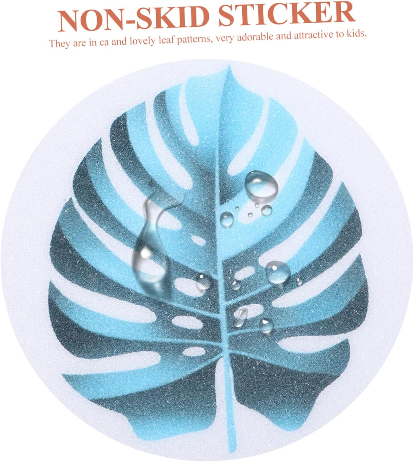VOSAREA Leaf Shape Non-Slip Bath Decals