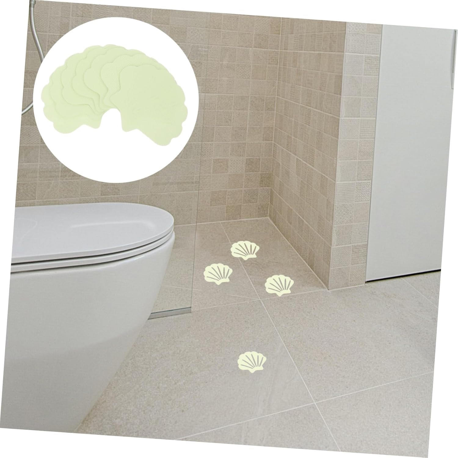 Shell-Shaped Non-Slip Bathtub Stickers 30pcs