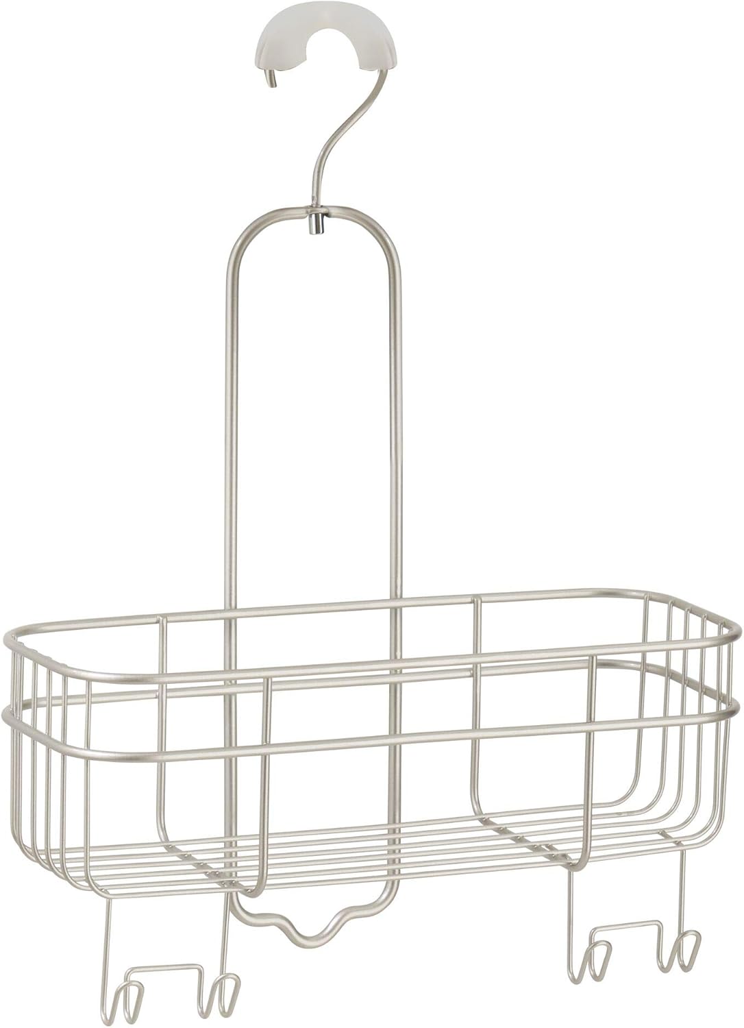 InterDesign Hanging Shower Caddy with Swivel Hook and Storage Basket
