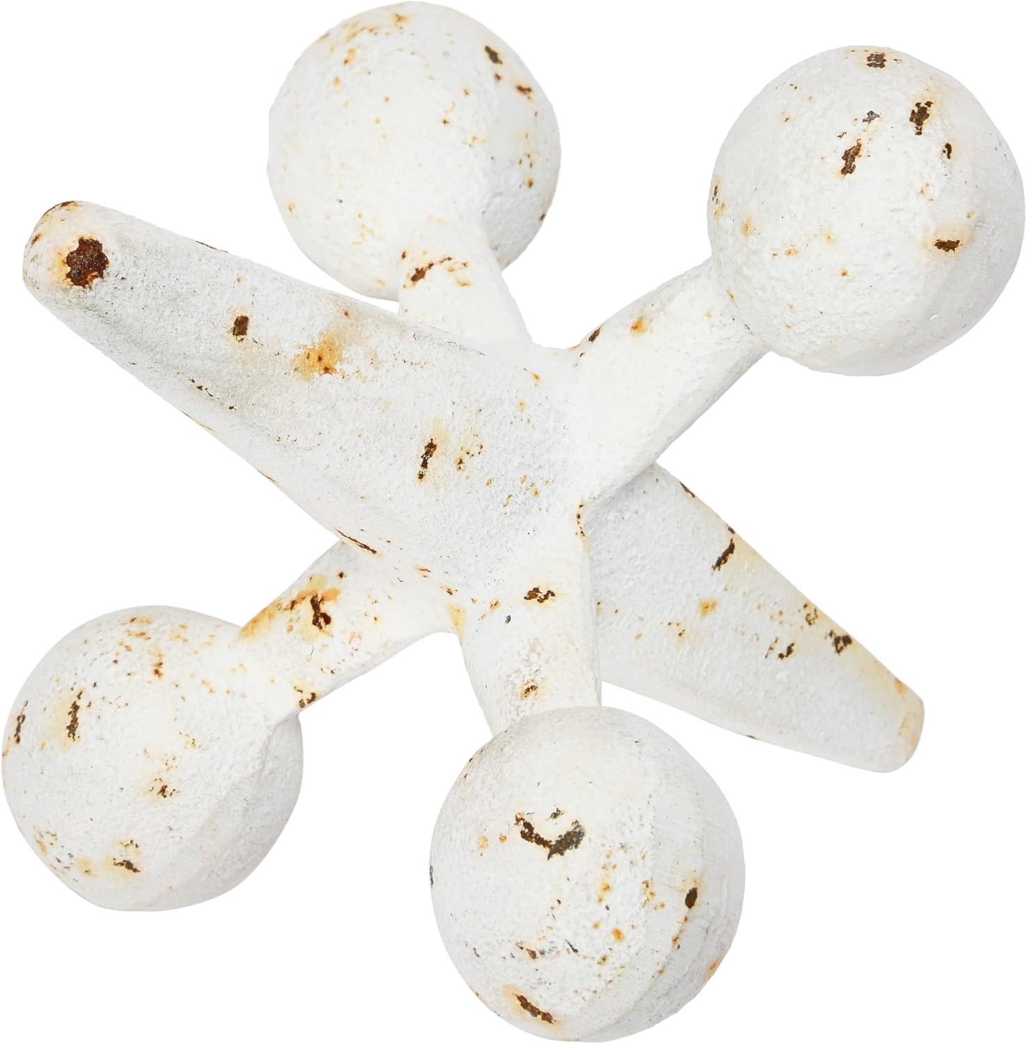 Creative Co-Op Cast Iron Jack Accent White 1