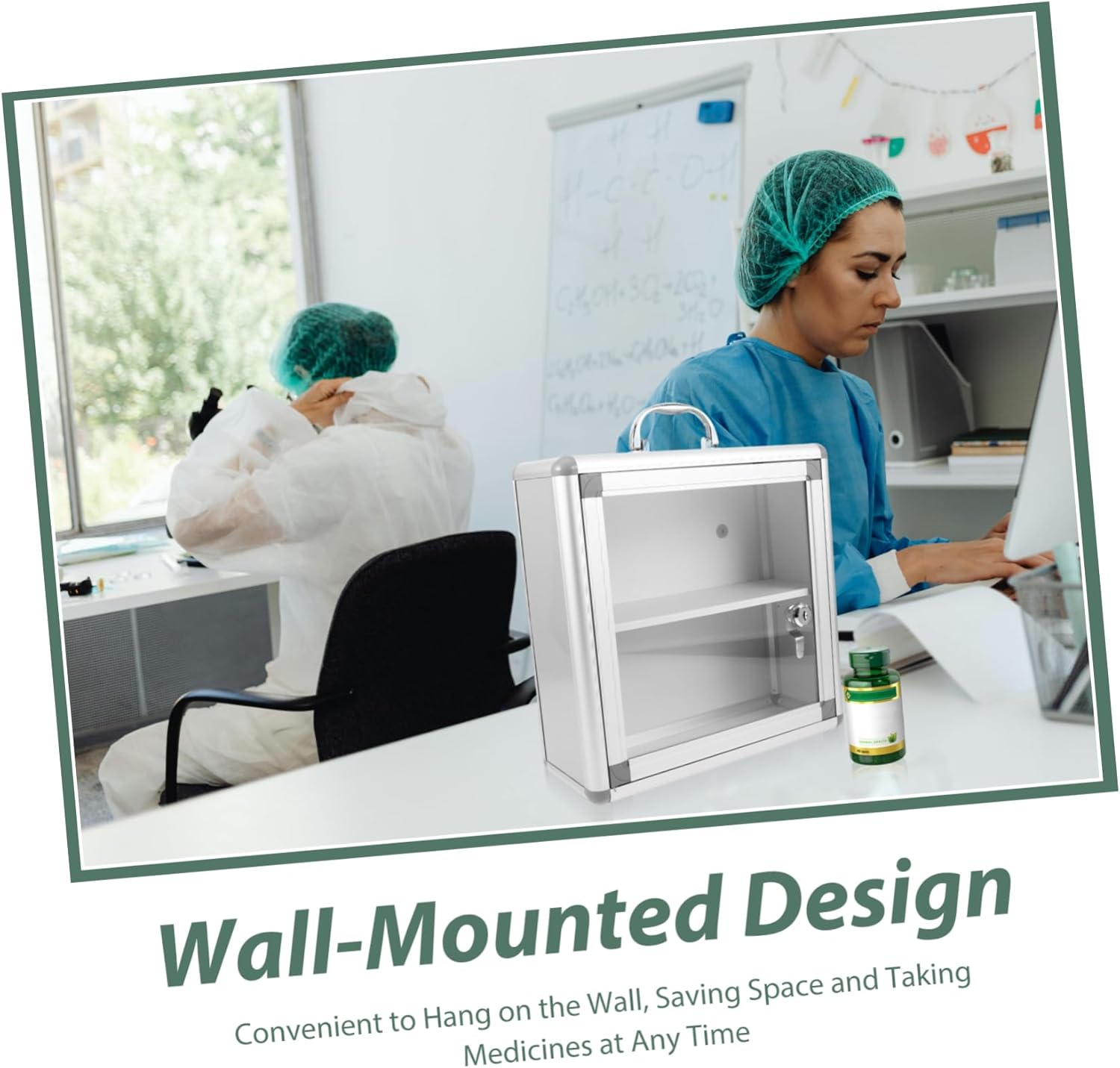 Wall Mounted Medicine Cabinet with Transparent Door for Easy Access
