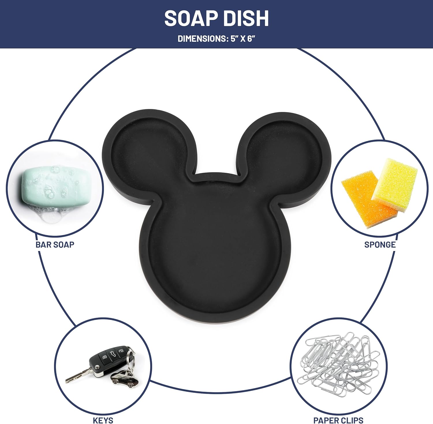 Jay Franco Disney Mickey Mouse Bathroom Organizer Set 1