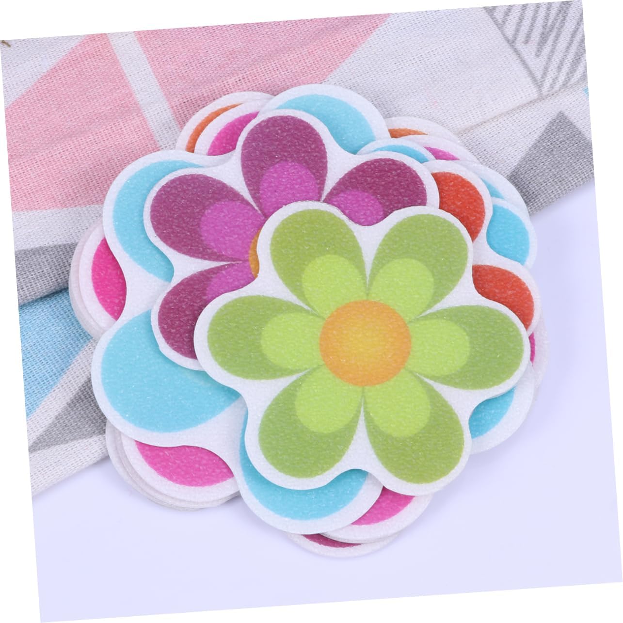 Ciieeo Non-Slip Bath Stickers 10pcs Flower Design