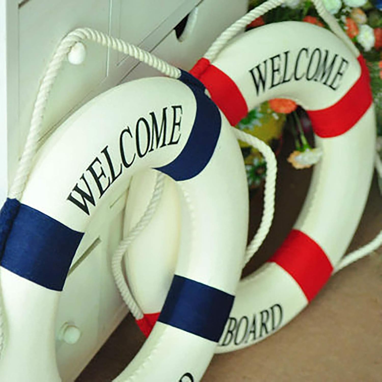 Nautical Lifebuoy Sculpture Home Decor Statue