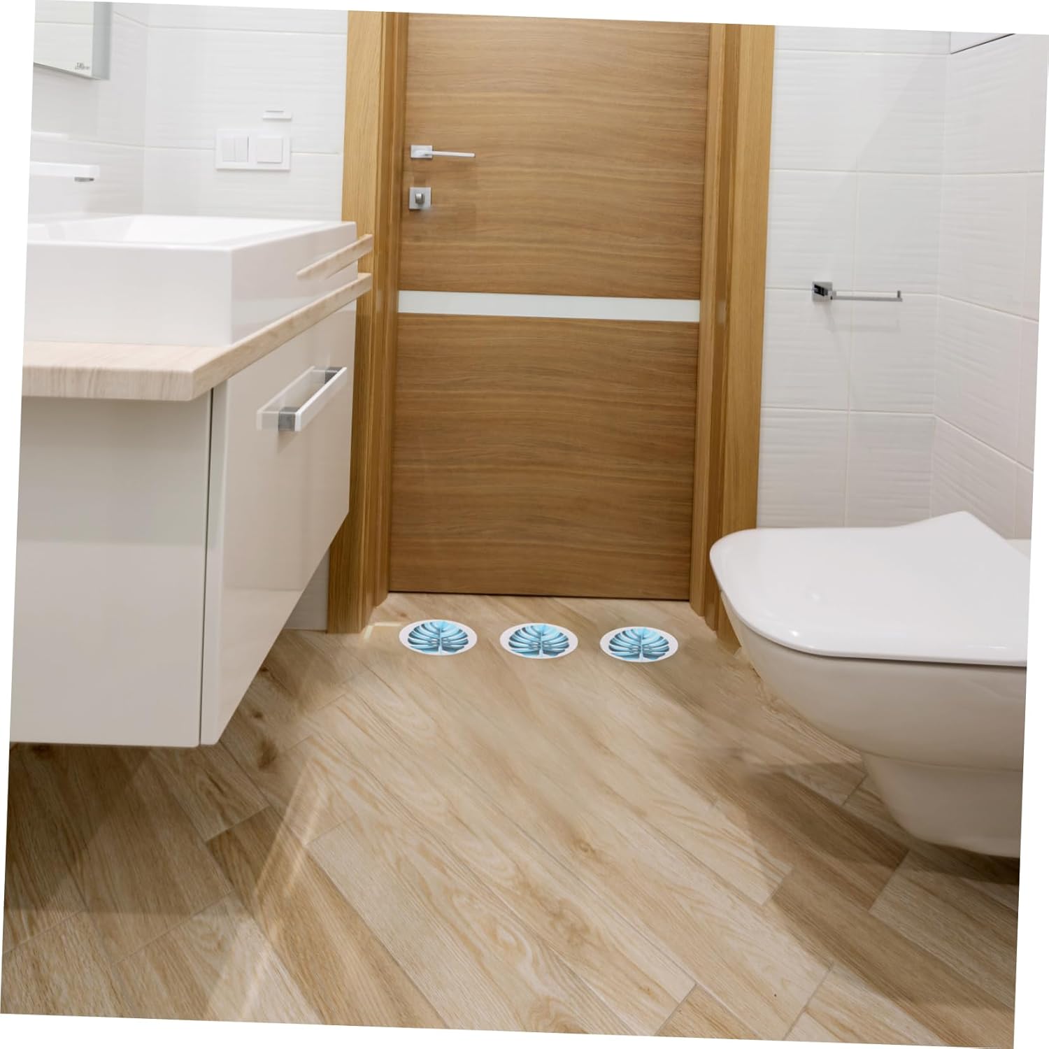 VOSAREA Leaf Shape Non-Slip Bath Decals
