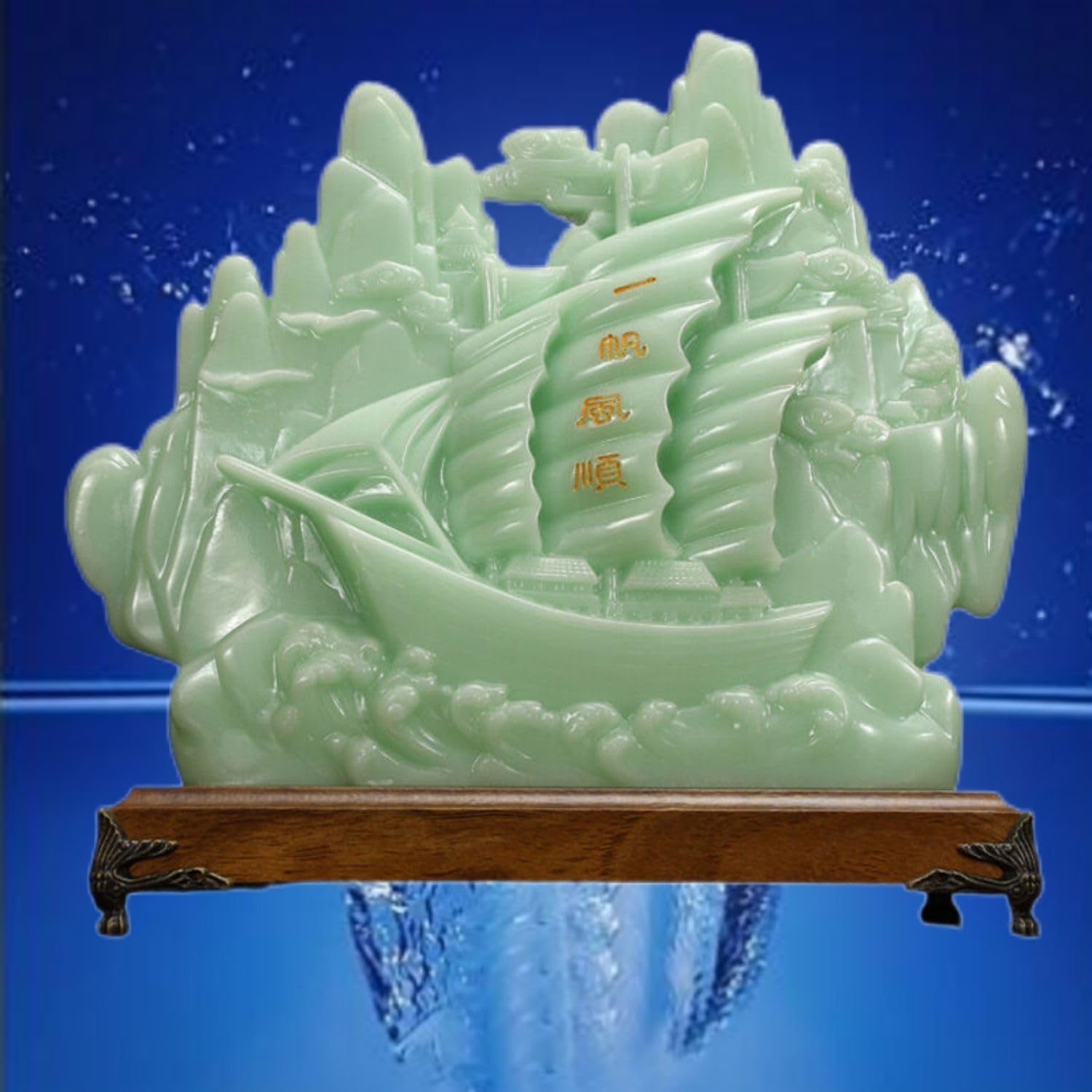 Chinese Feng Shui Resin Wealth Prosperity Statue - 847