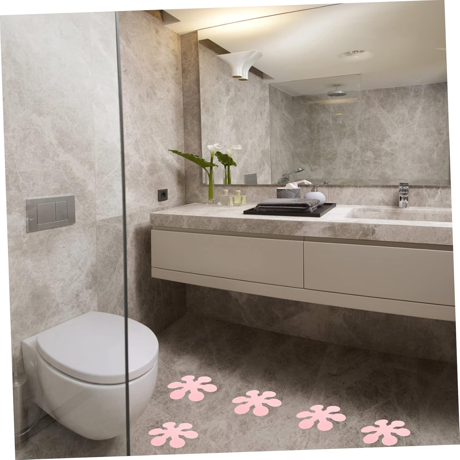 PRETYZOOM Snowflake Non-Slip Bathtub Decals