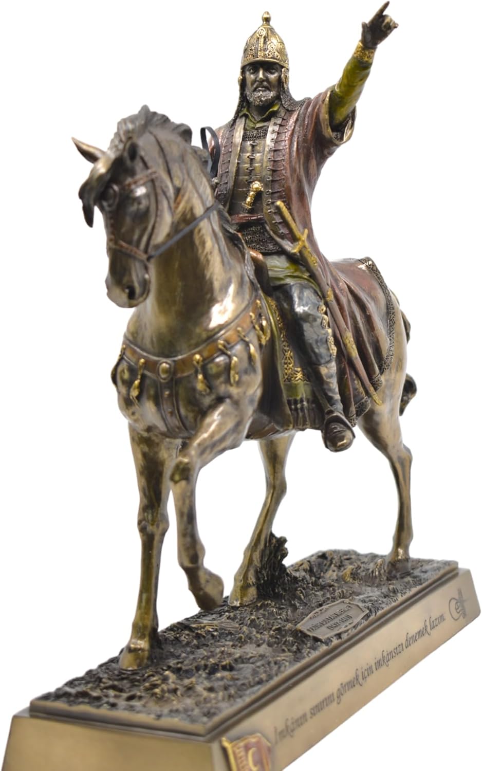 Generic Fatih Sultan Mehmet Bronze Statue - Ottoman History Decor