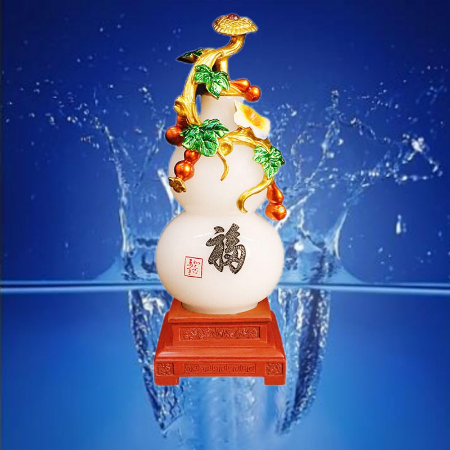 Chinese Feng Shui Resin Wealth Prosperity Buddha Statue - 1303