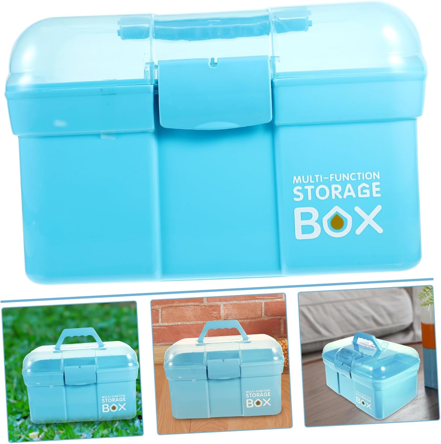 COLLBATH Portable Double Layer Medicine Cabinet