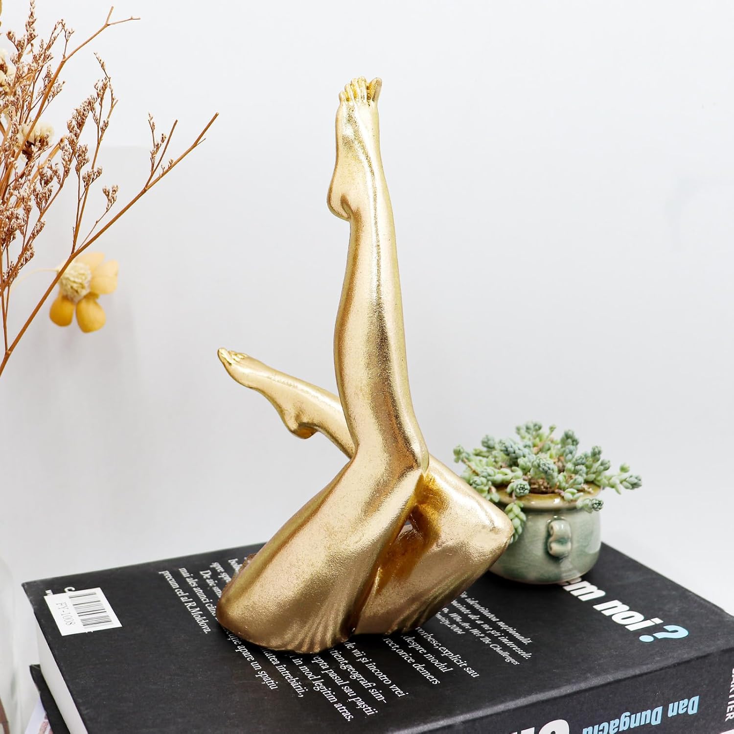Neeenn Gold Legs Statue Modern Art Decor