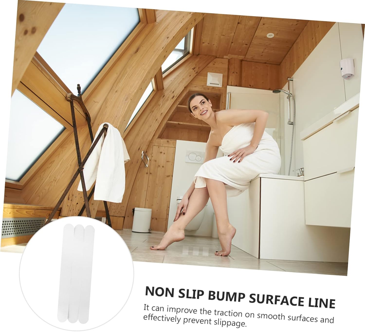 Ciieeo 6 Pack Anti-Slip Bathtub Strips for Safety