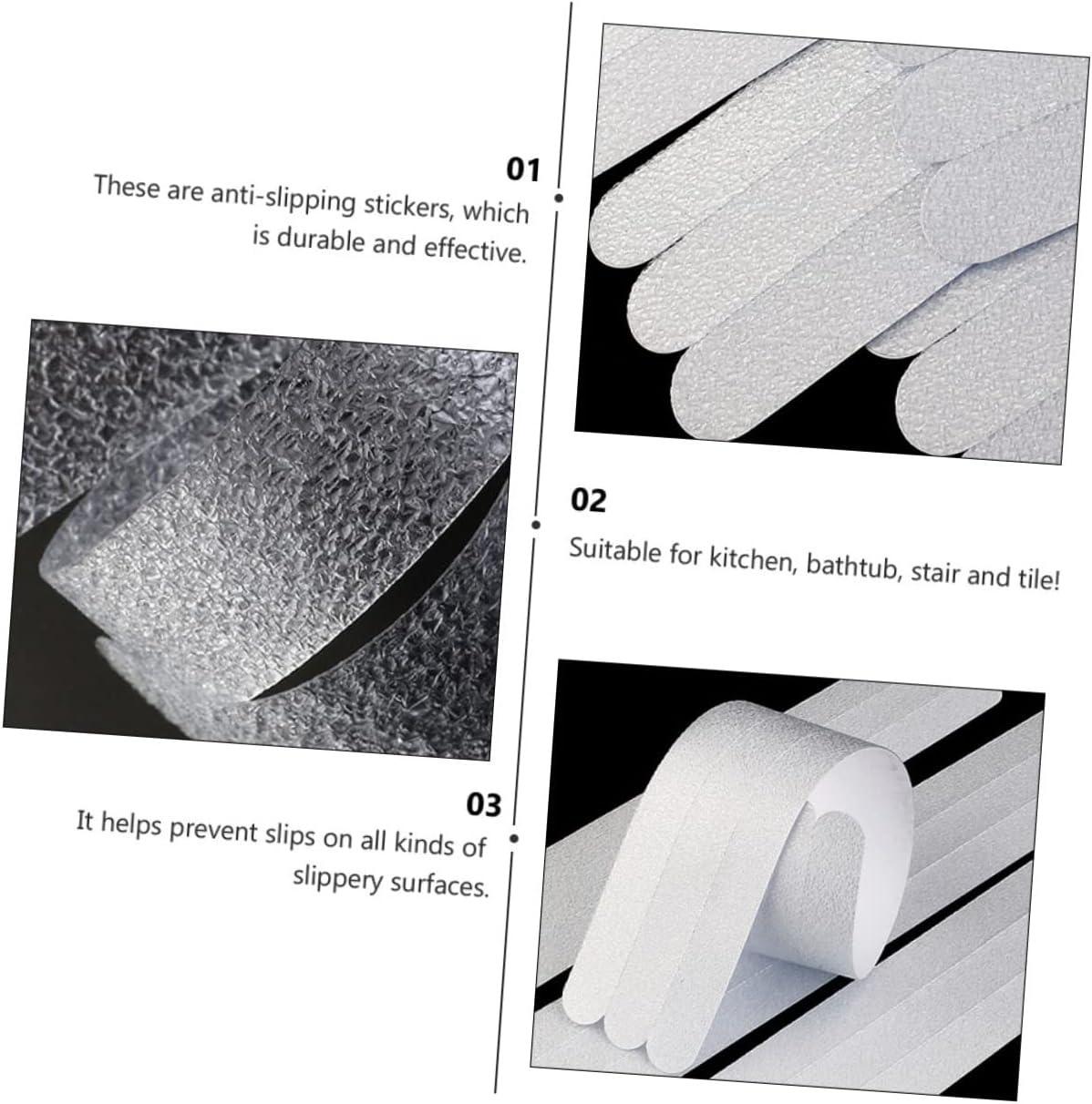 CAXUSD Anti-Slip 42pcs Bathroom Stickers