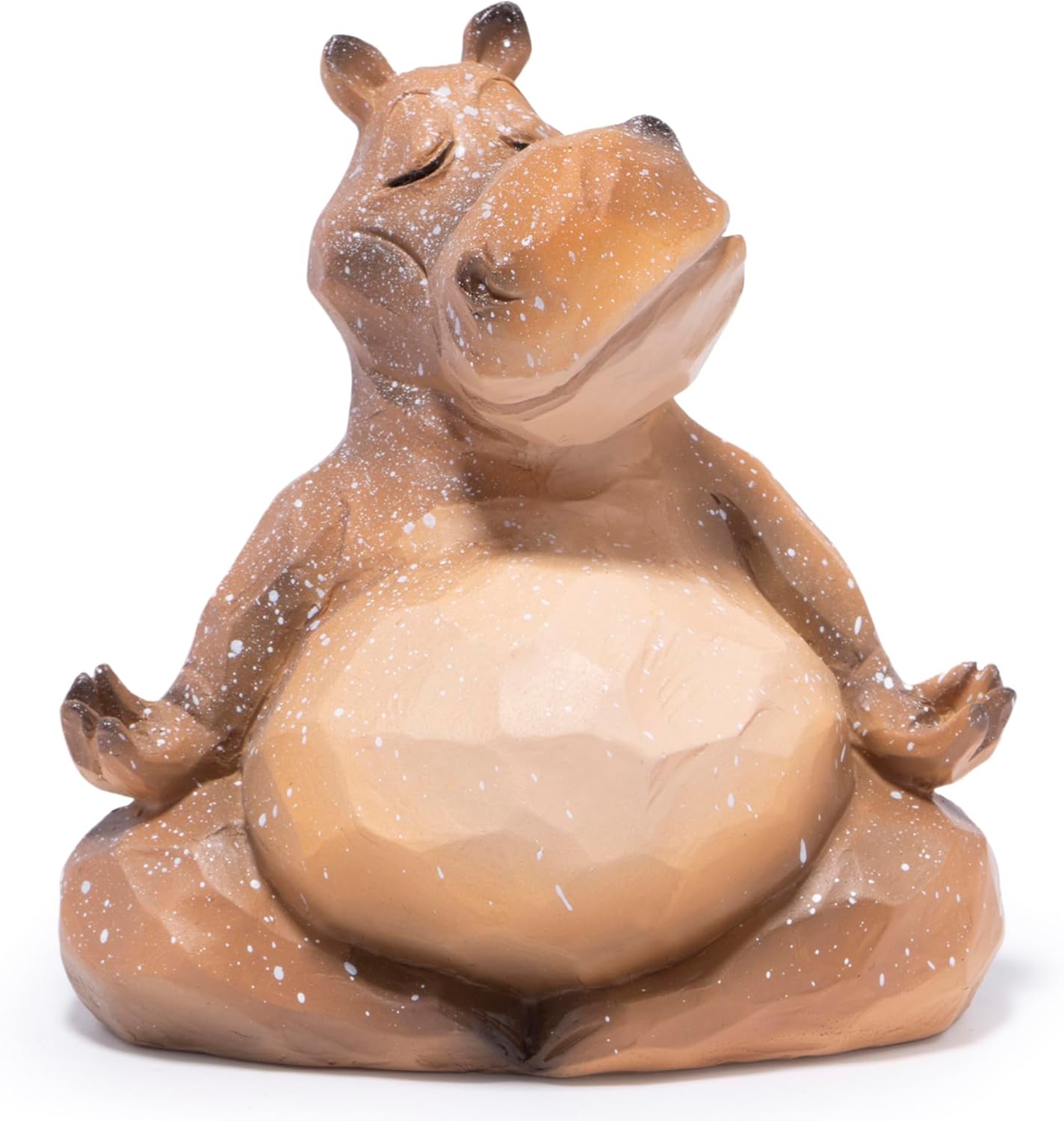 Hodao Yoga Hippo Statue for Home Decor