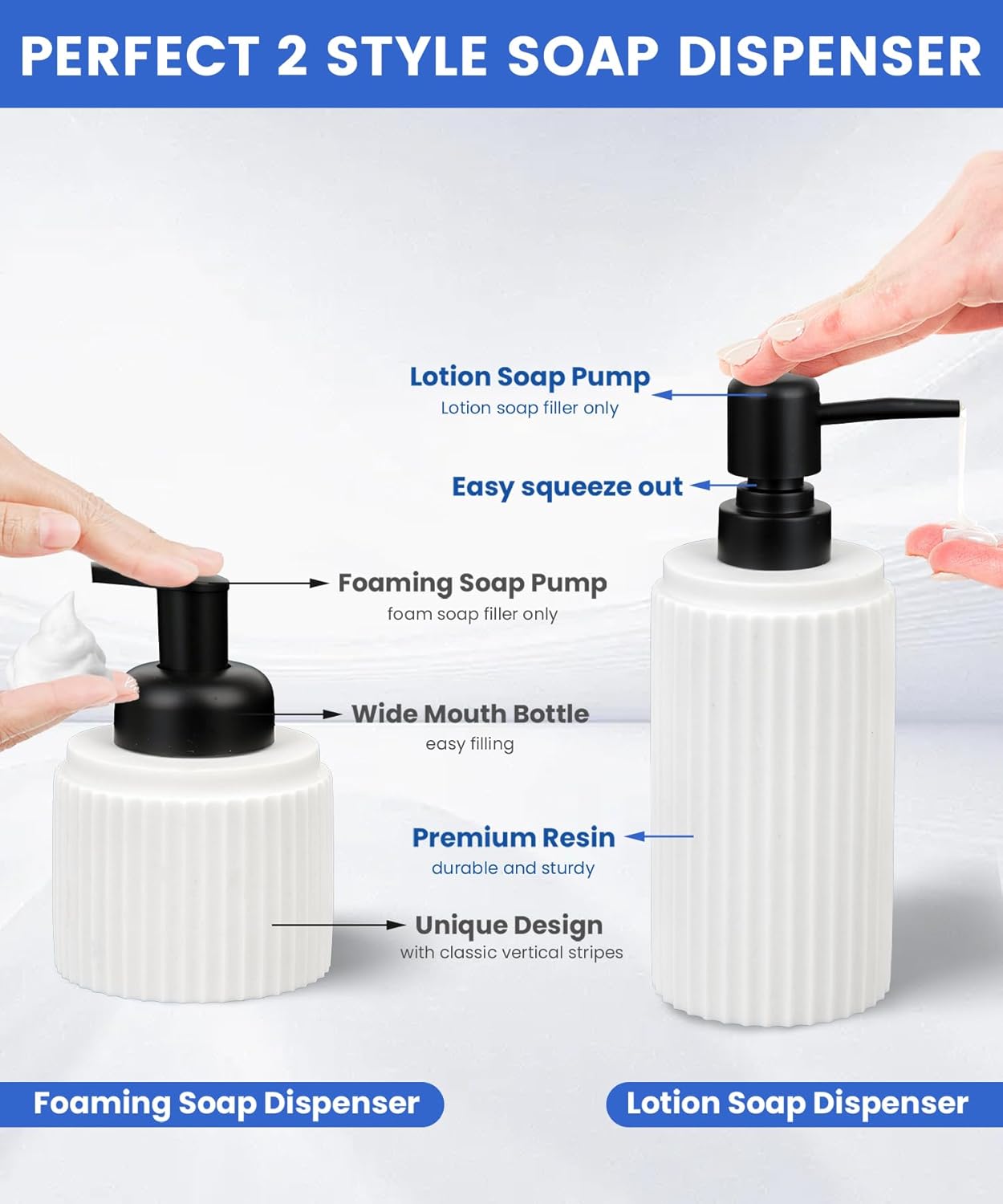 Deobath White 6-Piece Bathroom Accessory Set 1