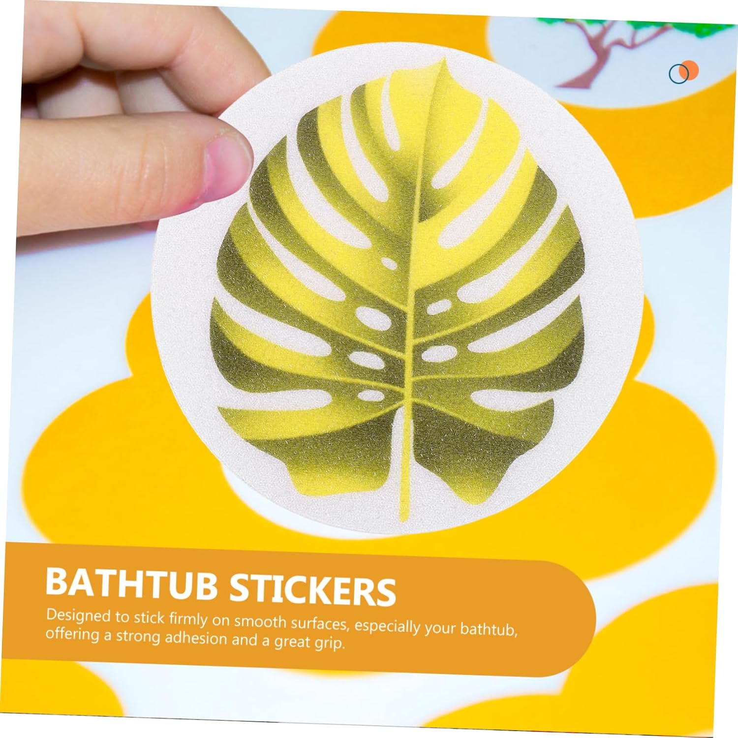 Leaf Shape Anti-Slip Bath Stickers for Safety