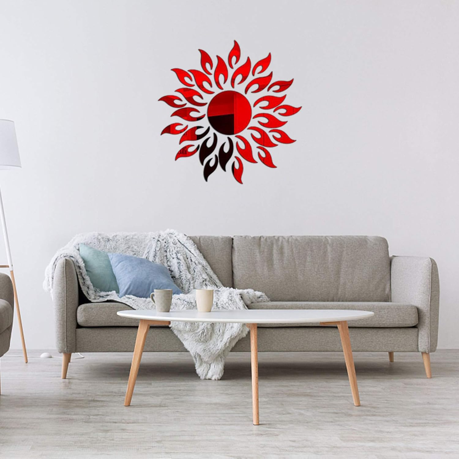Nudsfuii Wall Sunflower Sculpture Acrylic Home Decor